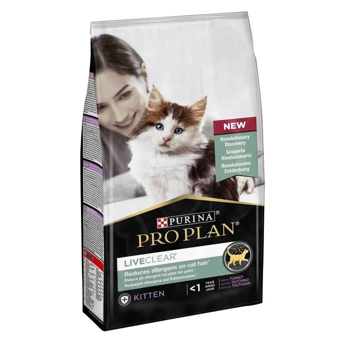ProPlan LiveClear Kitten Hindili Yavru  Kedi Maması 1.4 kg