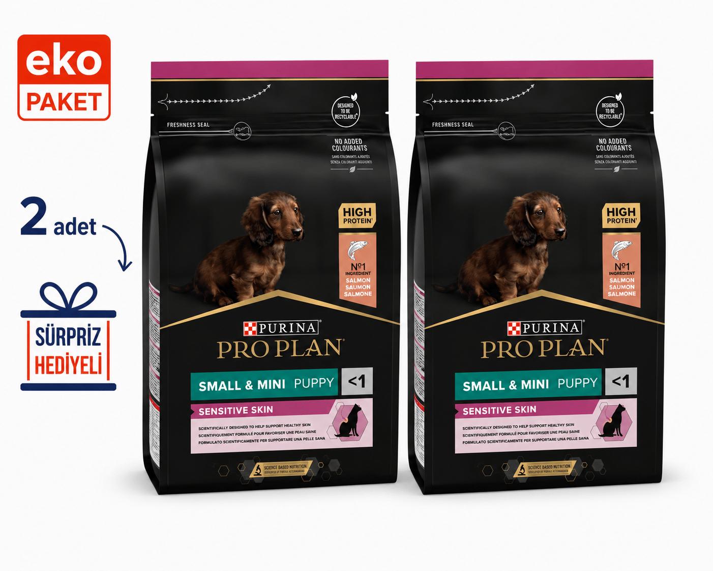 Proplan Sensitive Somonlu Küçük Irk Yavru Kuru Köpek Maması 3 Kg