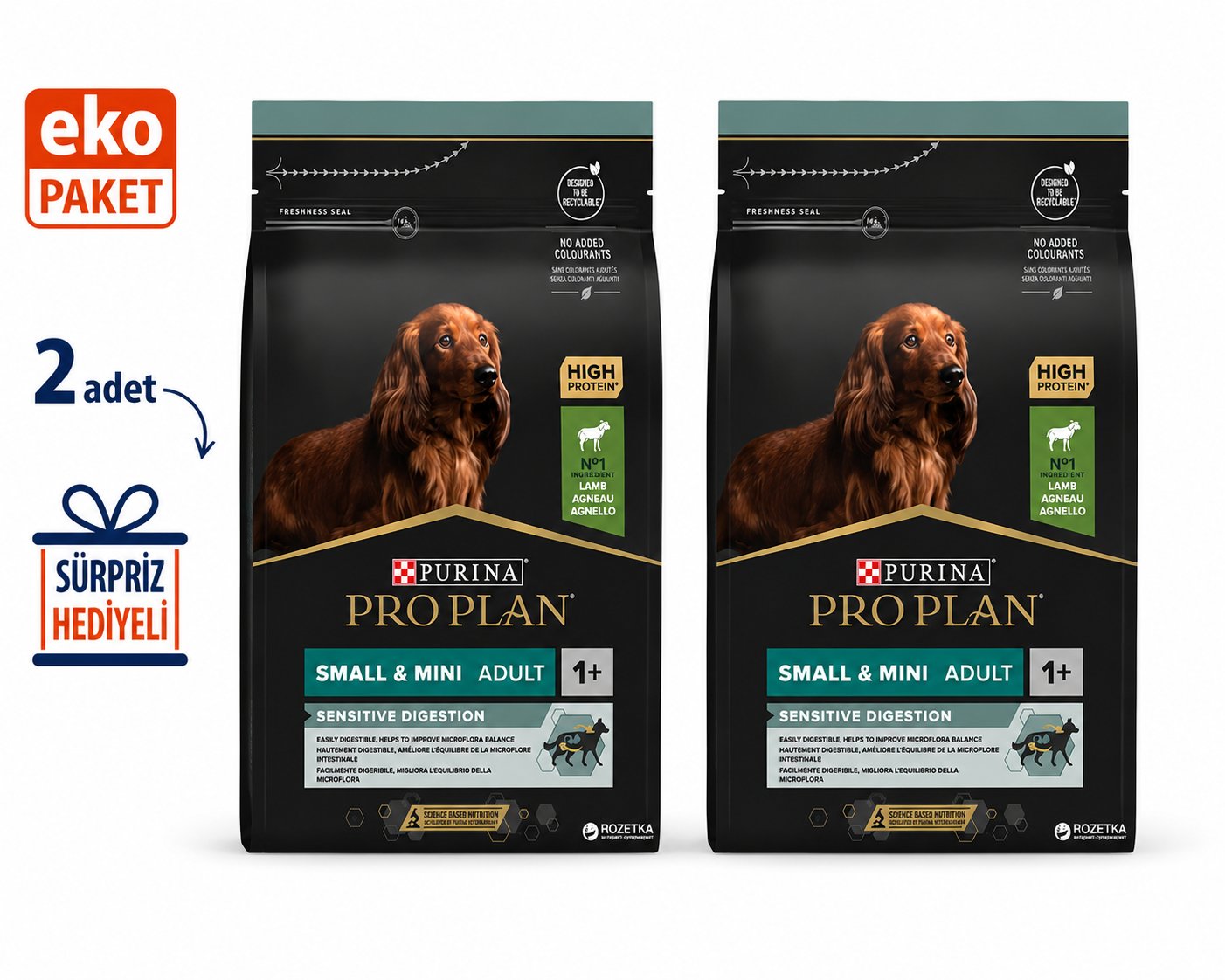 Proplan Small Breed Lamb Kuzulu Küçük Irk Yetişkin Köpek Maması 3 Kg X2'li Eko Paket