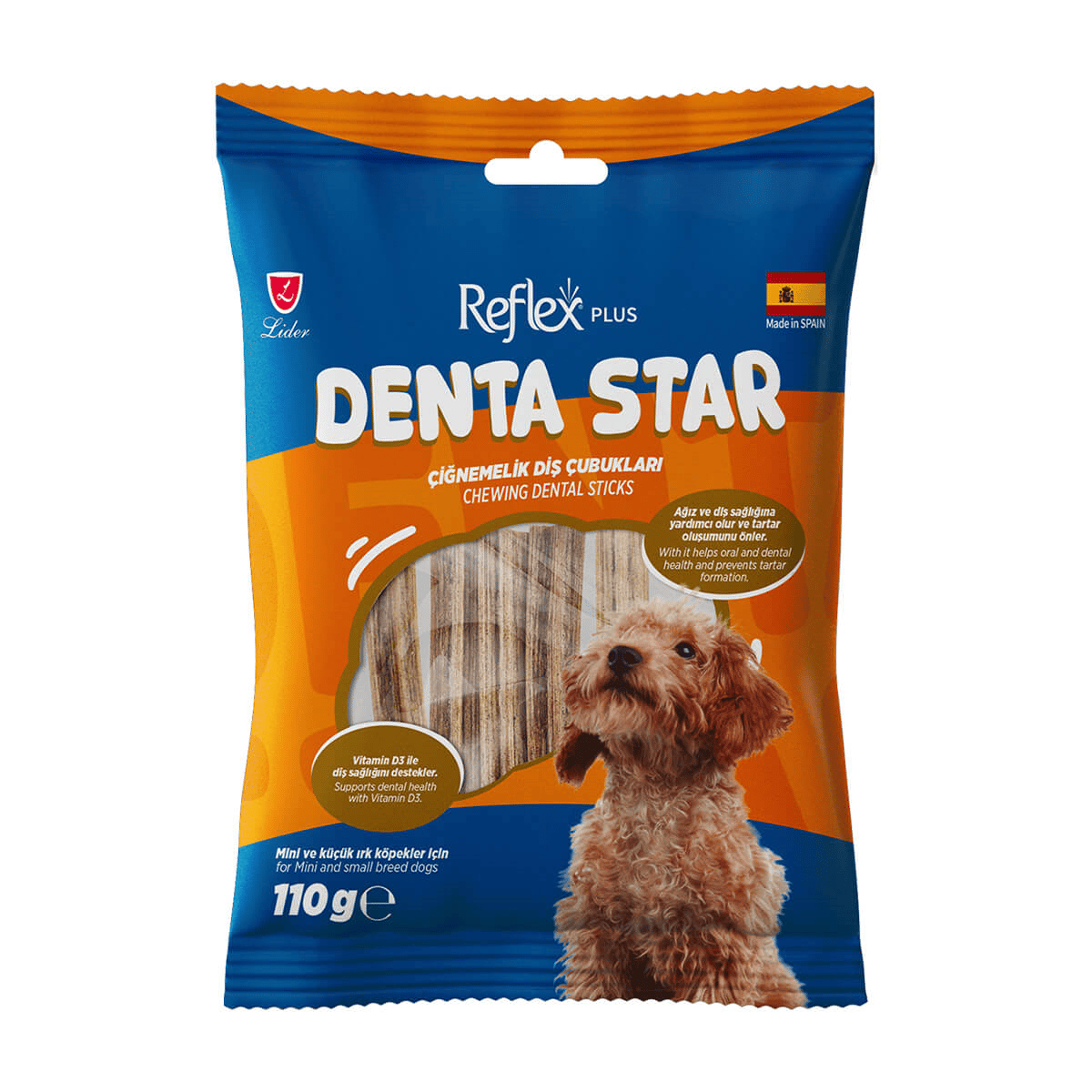 Reflex Plus Denta Star Diş Sağlığı Destekleyici Mini Ve Küçük Irk Köpek Ödül Maması 110 Gr