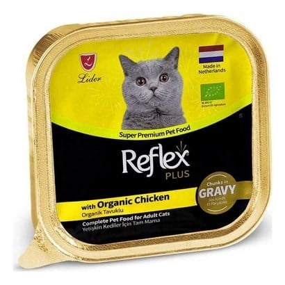 Reflex Plus Gravy Soslu Doğal Tavuklu Yetişkin Kedi Konservesi 85 Gr