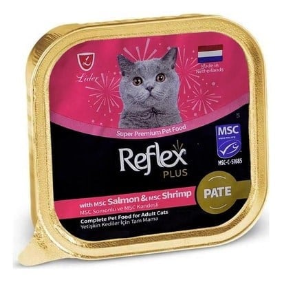 Reflex Plus Pate Somonlu Karidesli Yetişkin Kedi Konservesi 85 Gr