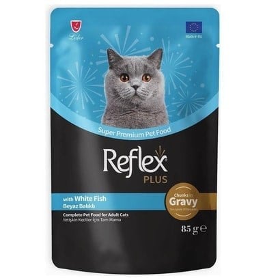 Reflex Plus Sos İçinde Balık Etli Yetişkin Kedi Konservesi 85 Gr