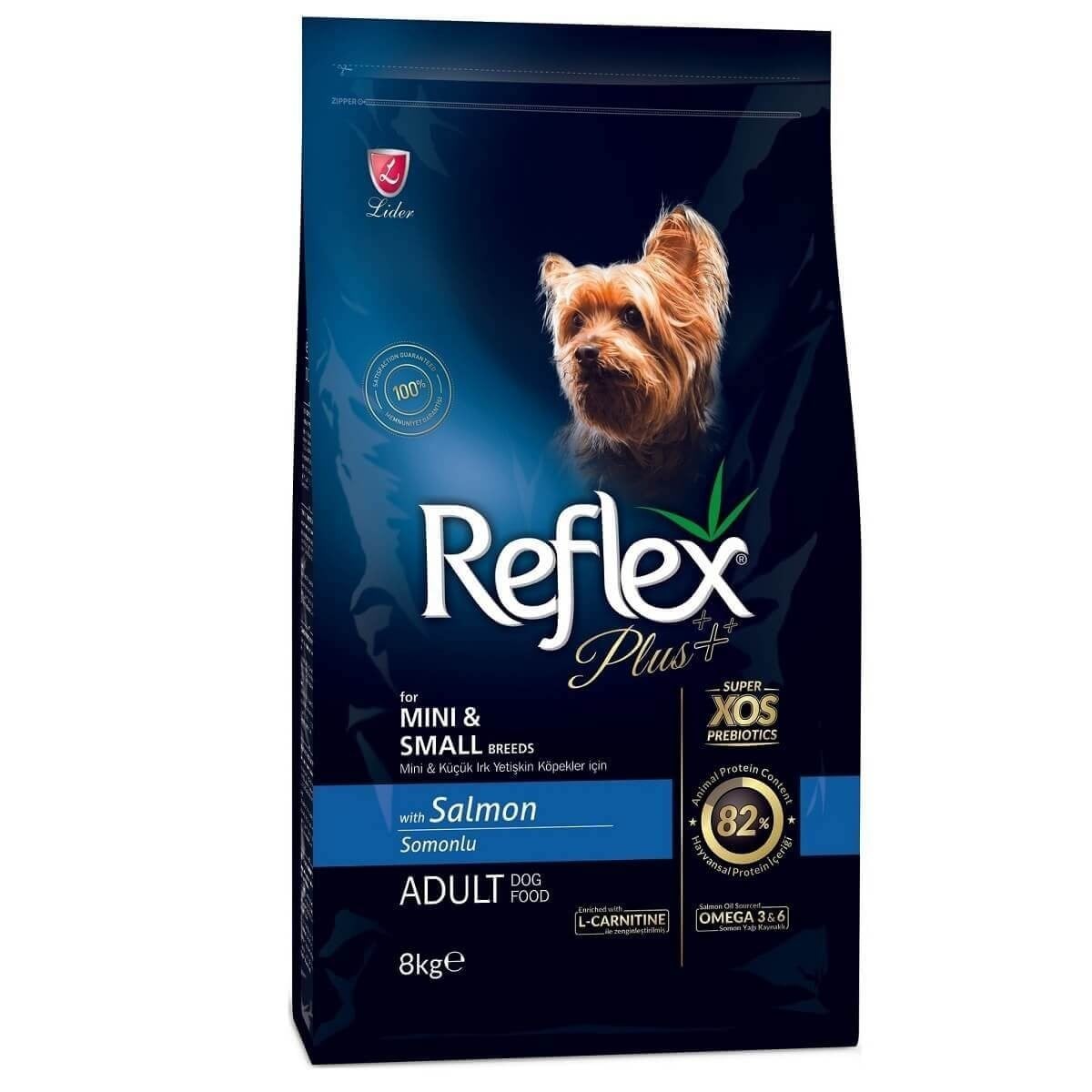 ReflexReflex Plus Somonlu Küçük Irk Yetişkin Köpek Maması 8 Kg