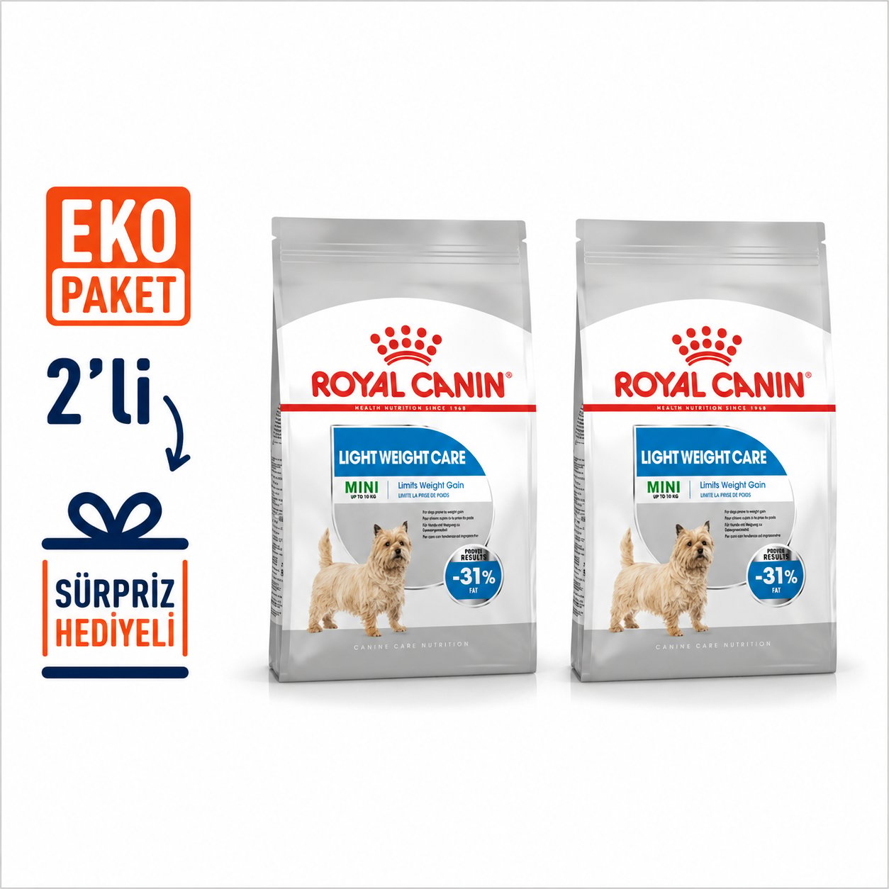 Royal Canin CCN Mini Light Weight Care Köpek Maması 3 kg X 2'li Eko Paket 