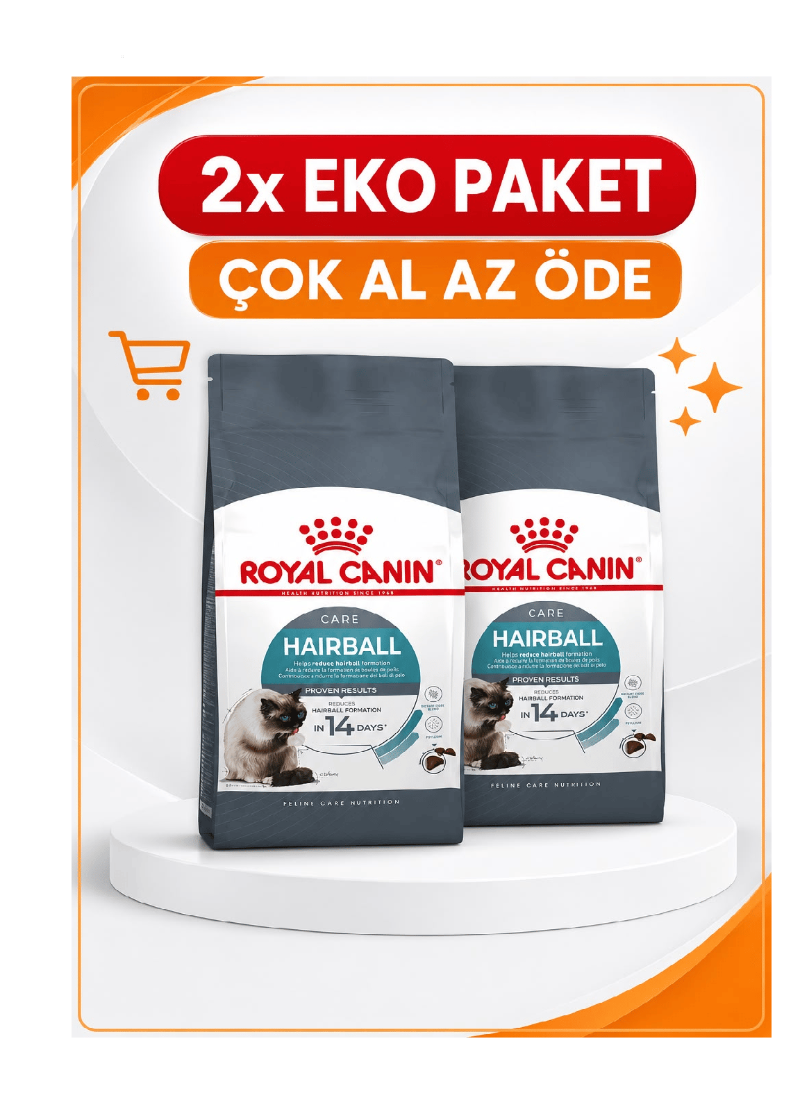Royal Canin Hairball Care Kuru Kedi Maması 2 Kg X 2'li Eko Paket 