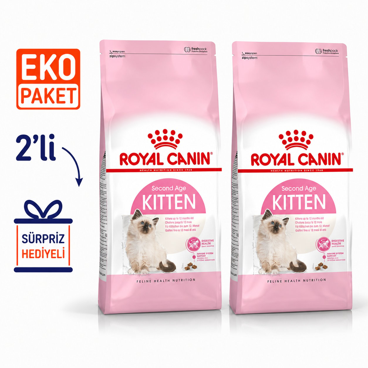Royal Canin Kitten Yavru Kedi Maması 10 Kg X 2'li Eko Paket