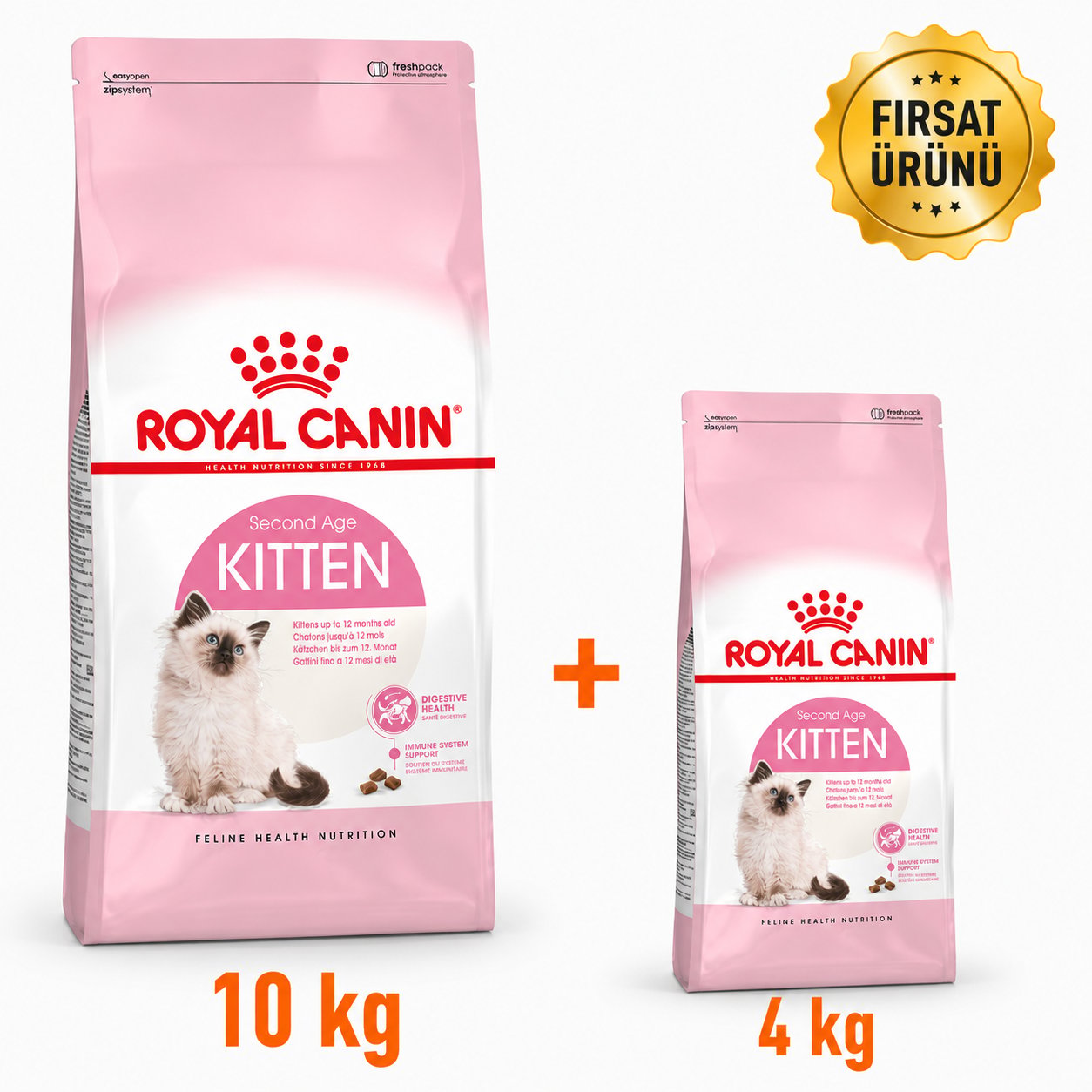 Royal Canin Kitten Yavru Kedi Maması 10 Kg + 4 Kg Fırsat Ürünü