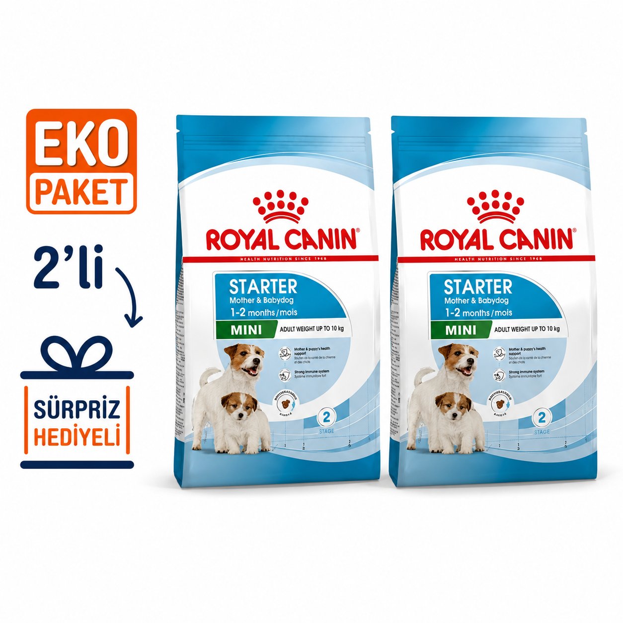 Royal Canin Mini Starter Yavru Kuru Köpek Maması 4 Kg X2'li Eko Paket 
