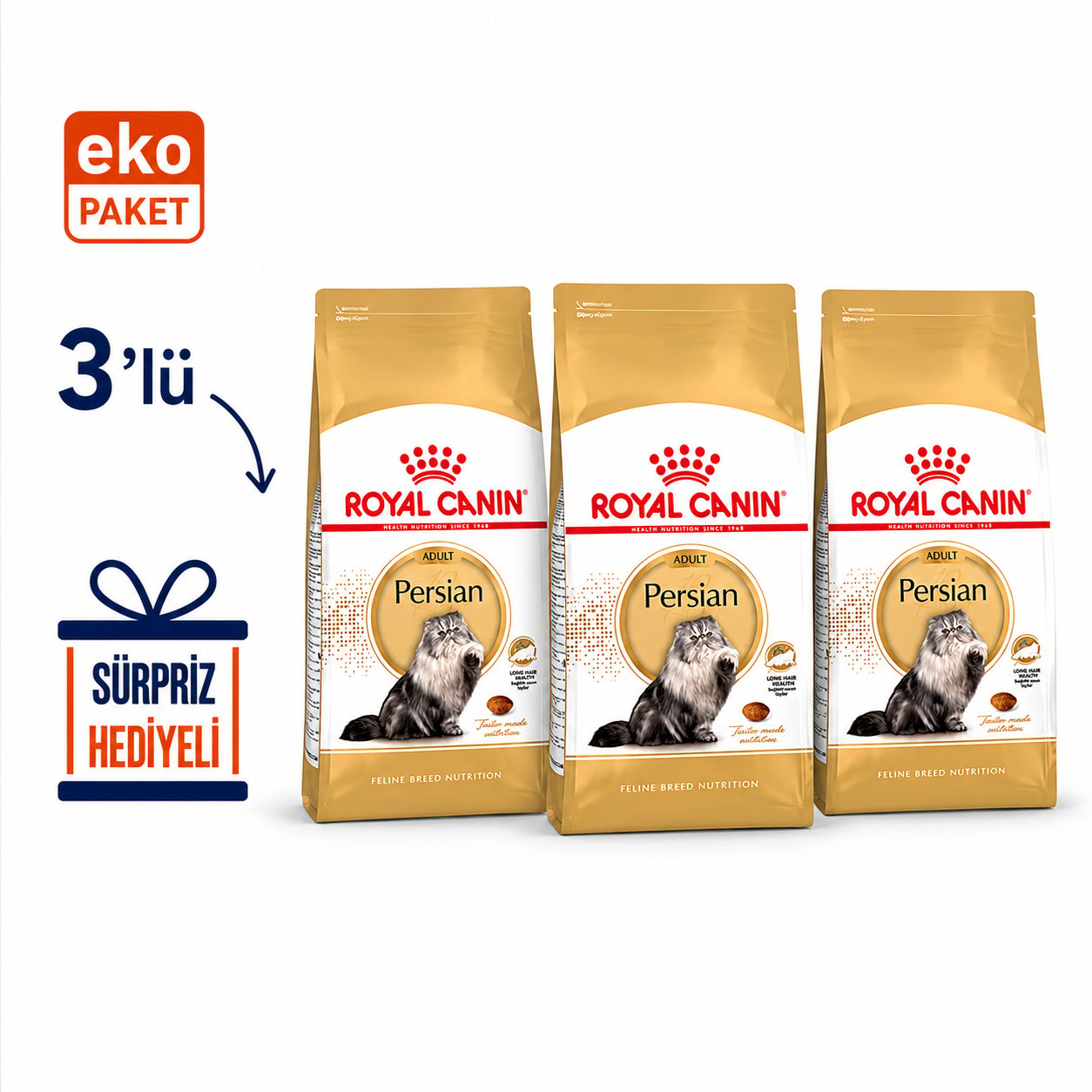 Royal Canin Persian Adult Kuru Kedi Maması 2 Kg X 3'lü Eko Paket