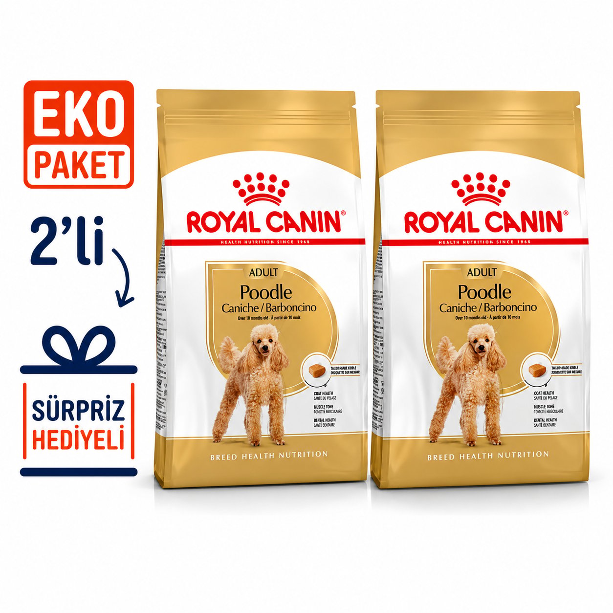 Royal Canin Poodle Adult Yetişkin Köpek Maması 3 Kg X 2'li Eko Paket 