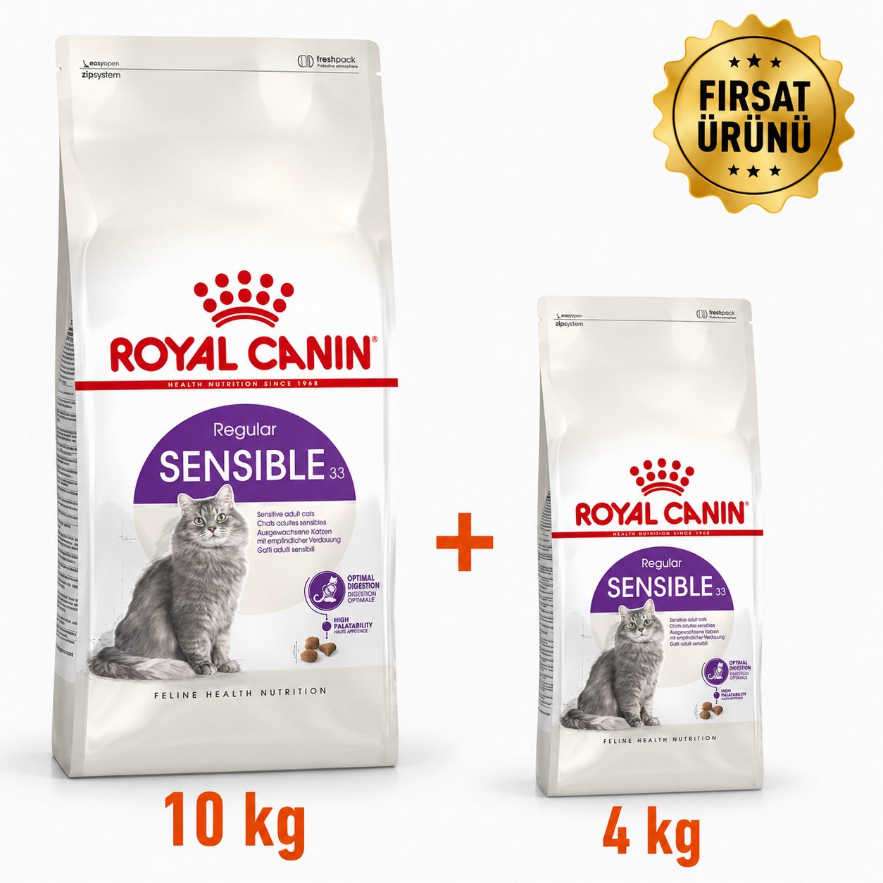 Royal Canin Sensible Kuru Kedi Maması 10 Kg + 4 Kg Fırsat Ürünü 