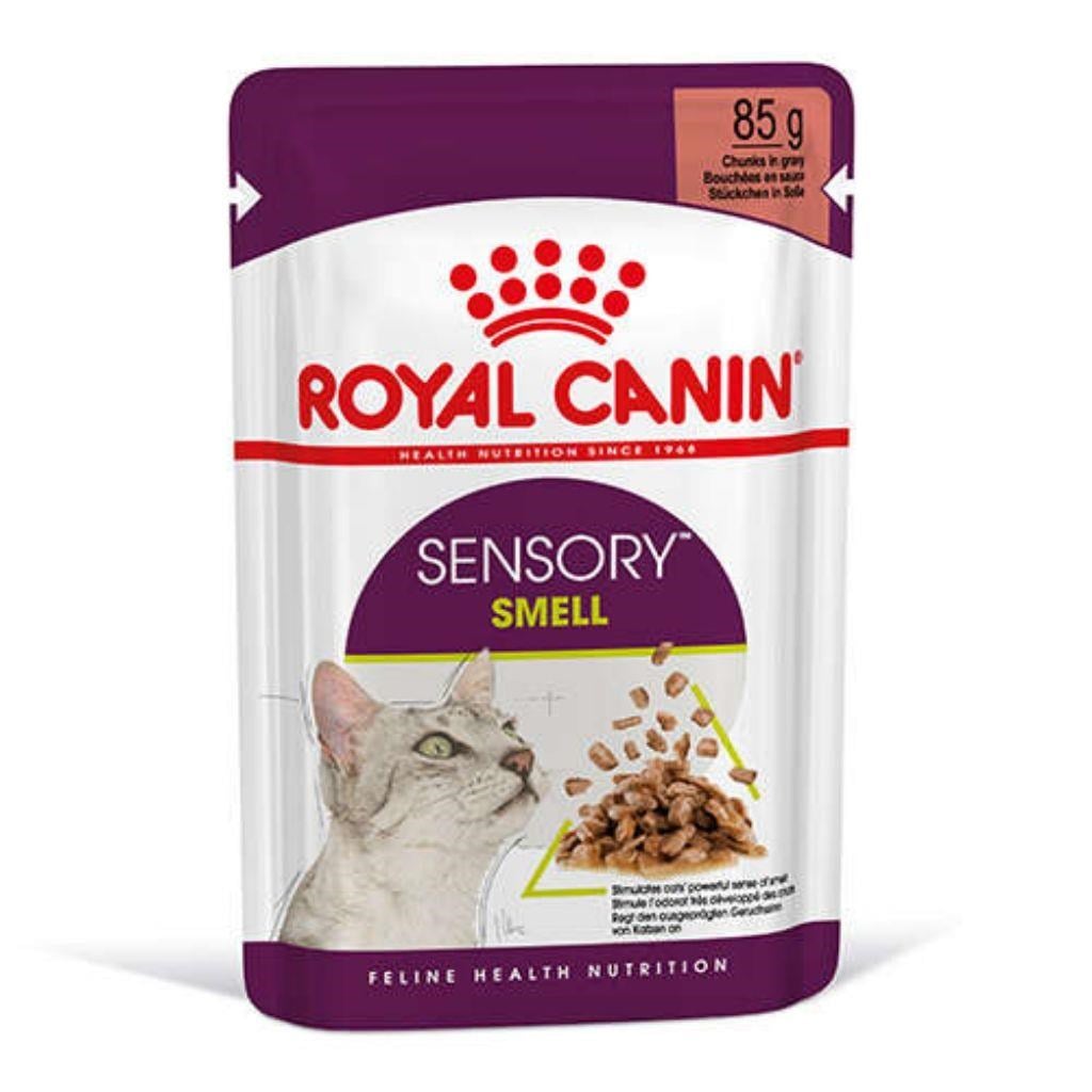 Royal Canin Sensory Smell Etli ve Balıklı Soslu Kedi Konservesi 85 Gr