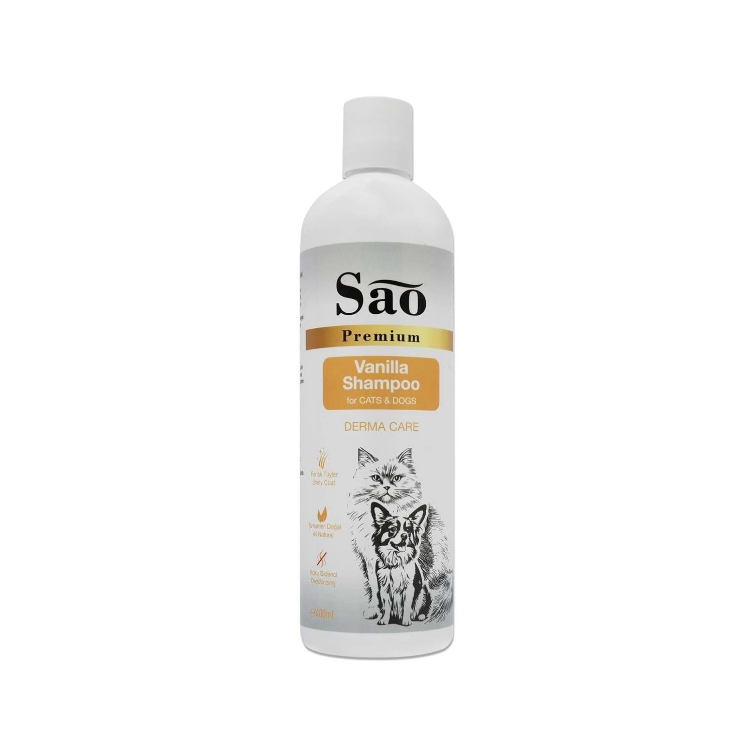 Sao Premium Vanilya Özlü Kedi Ve Köpek Şampuanı 400 ml