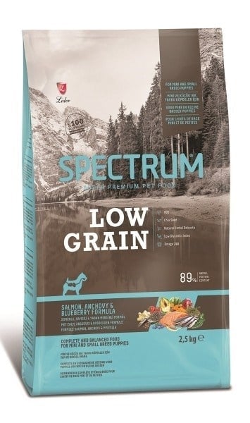 Spectrum Somonlu Hamsili ve Yaban Mersinli Mini ve Küçük Irk Düşük Tahıllı Yavru Köpek Maması 2,5kg