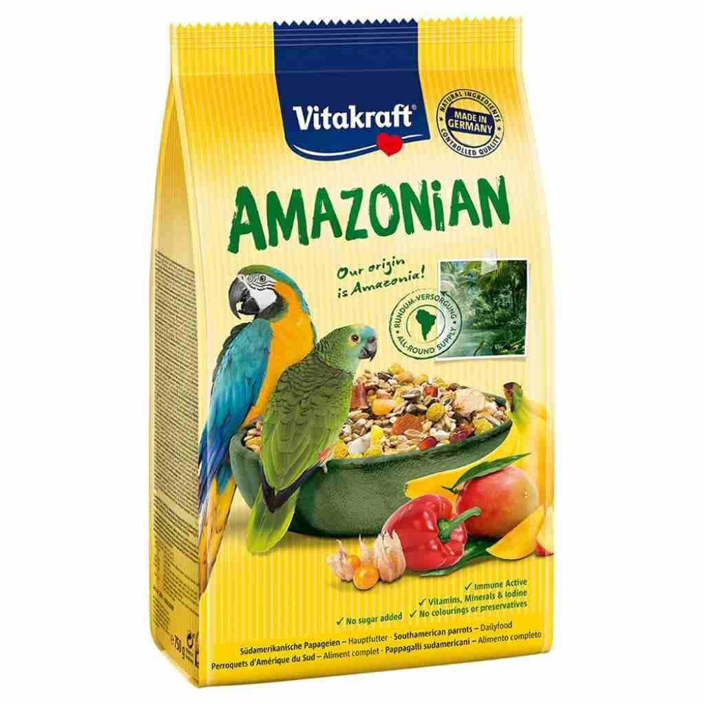 Vitakraft Amazon Afrika ve Gri Papağan Yemi 750 Gr