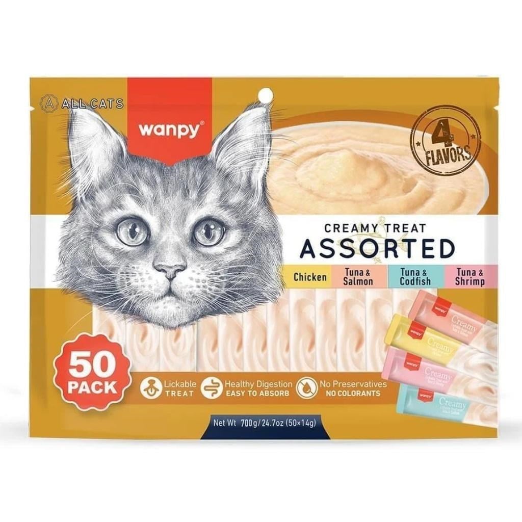Wanpy Karisik 4 Lezzetli Krema Kedi Ödülü 50×14 Gr