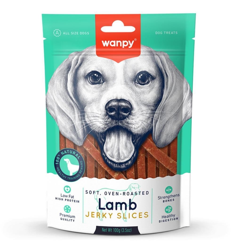 Wanpy Yumuşak Kuzu Eti Dilimleri Köpek Ödülü 100 Gr