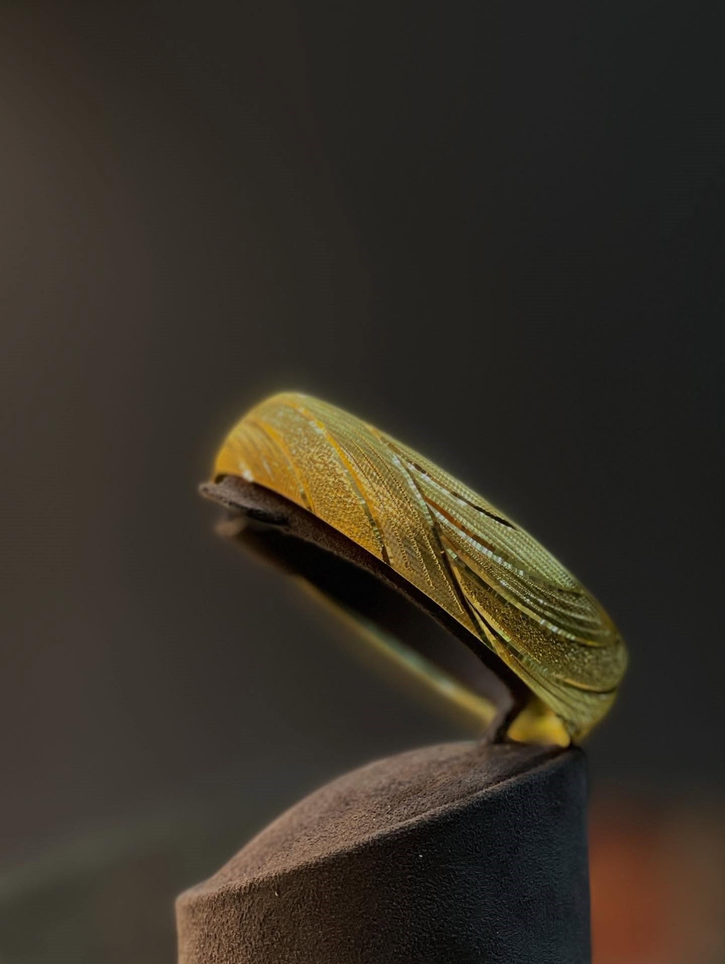 Gerçek Altın Kaplama 15 mm (1,5) cm bilezik