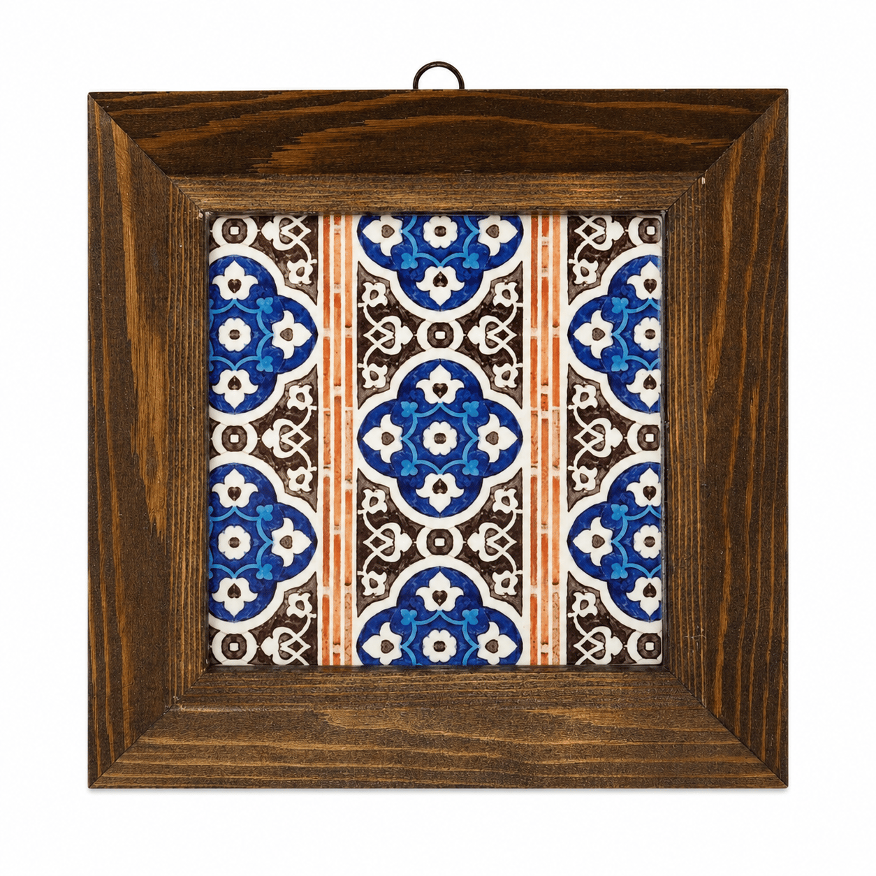 Ahşap Çerçeveli Dekoratif Seramik Tablo – Motif Koleksiyonu II