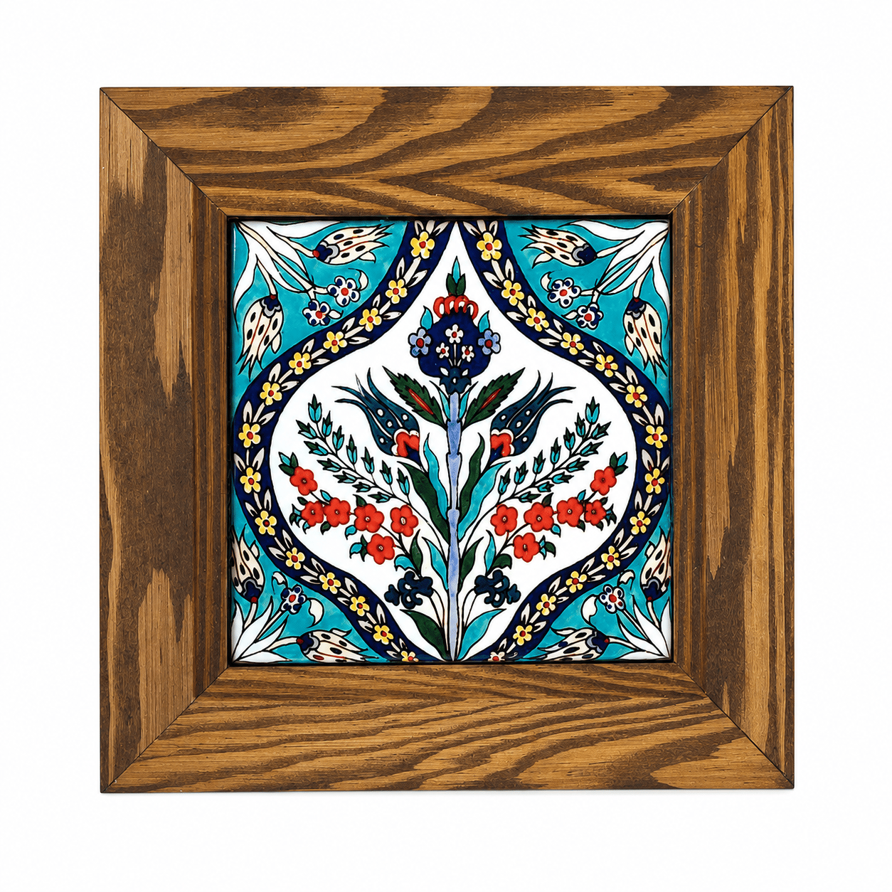Ahşap Çerçeveli Dekoratif Seramik Tablo – Motif Koleksiyonu II