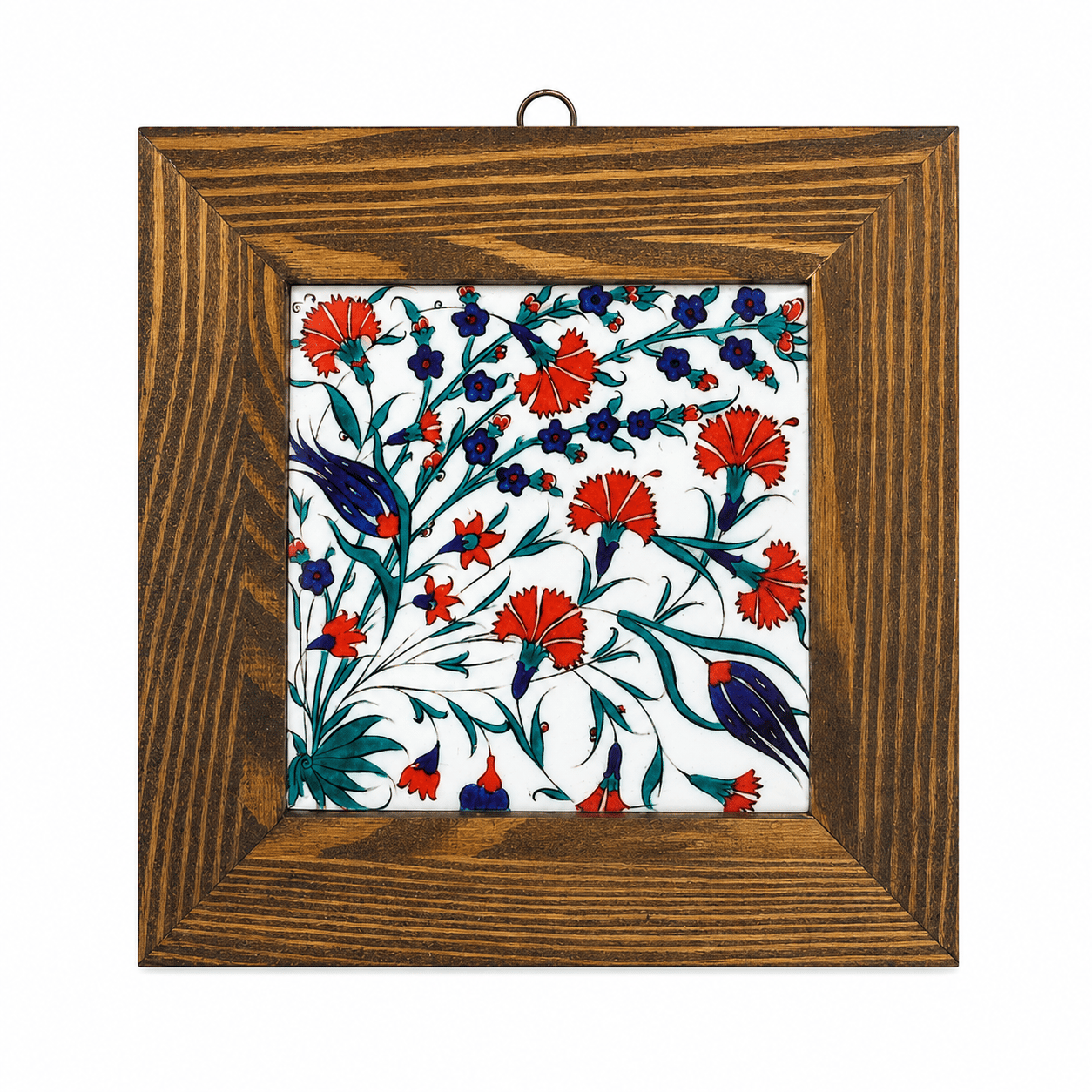 Ahşap Çerçeveli Dekoratif Seramik Tablo – Motif Koleksiyonu IV