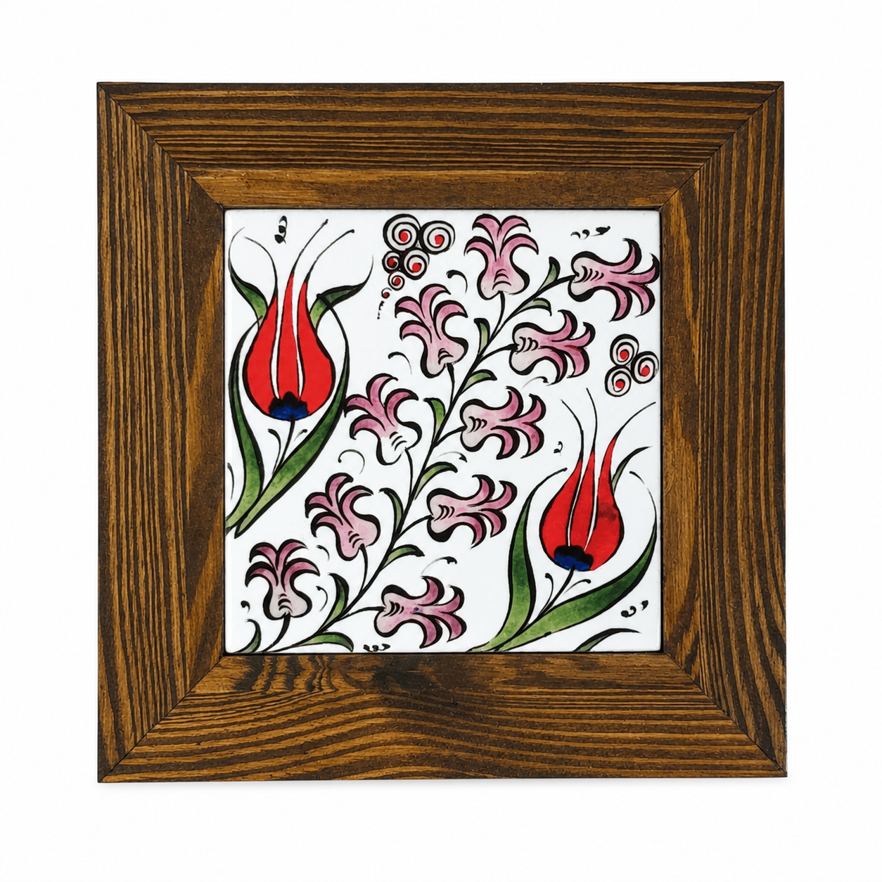 Ahşap Çerçeveli Dekoratif Seramik Tablo – Motif Koleksiyonu III