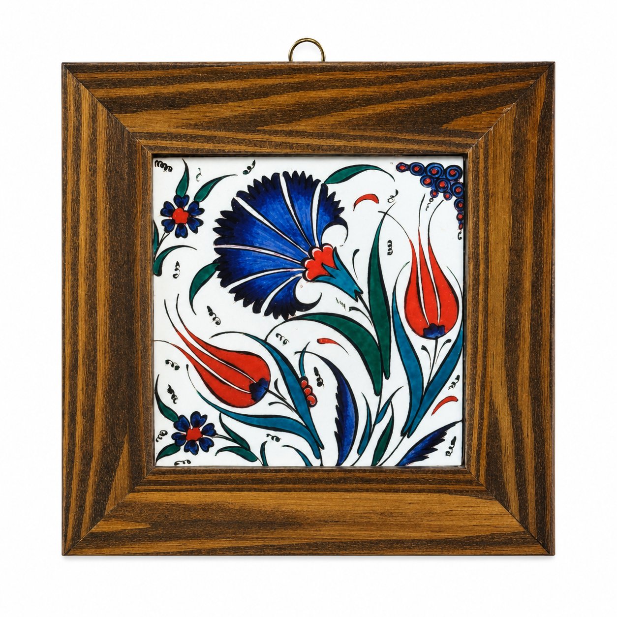 Ahşap Çerçeveli Dekoratif Seramik Tablo – Motif Koleksiyonu IV