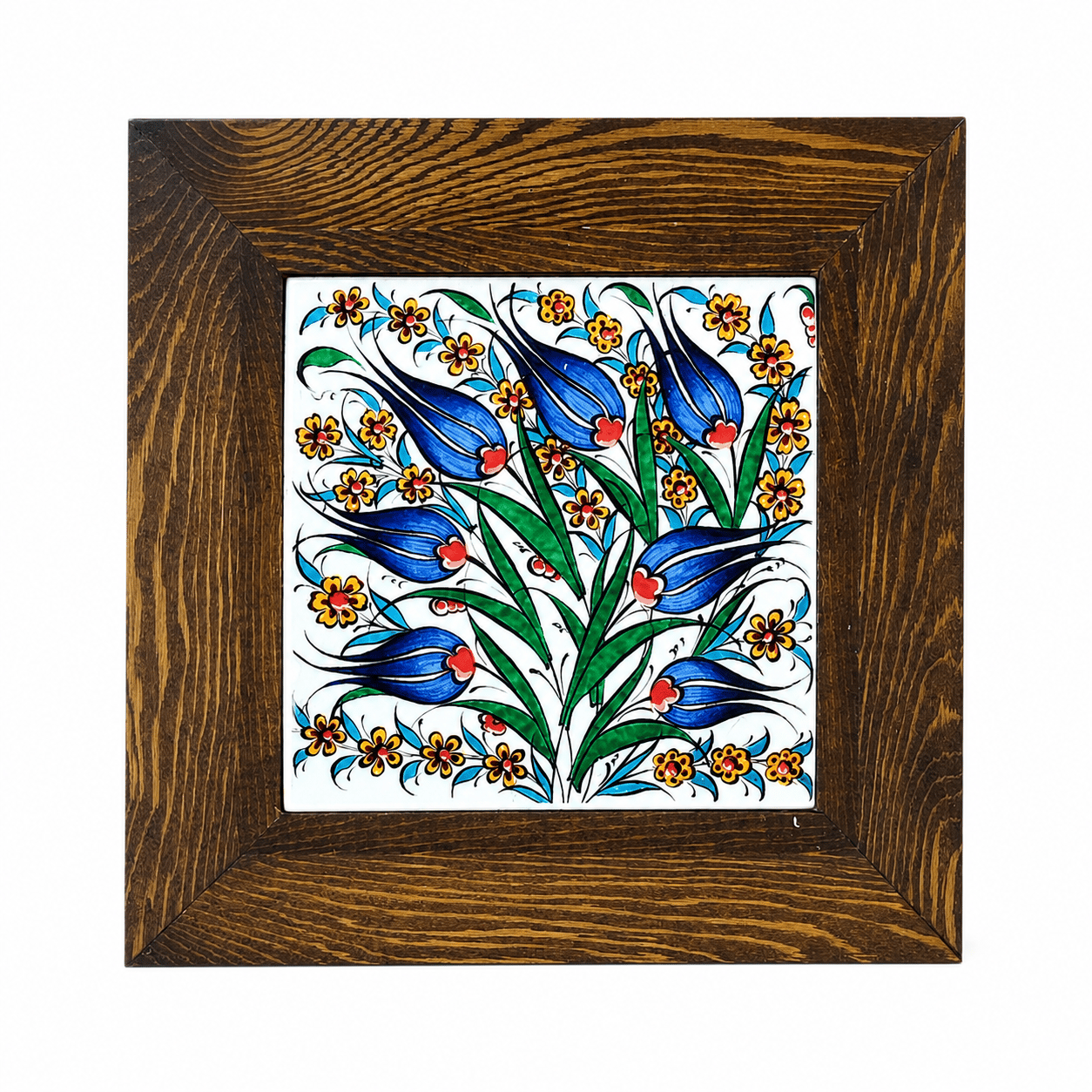 Ahşap Çerçeveli Dekoratif Seramik Tablo – Motif Koleksiyonu III