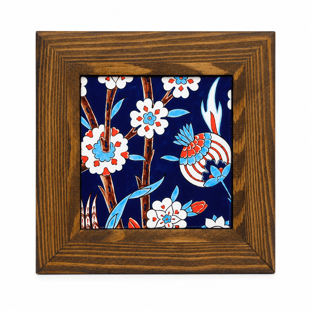 Ahşap Çerçeveli Dekoratif Seramik Tablo – Motif Koleksiyonu III