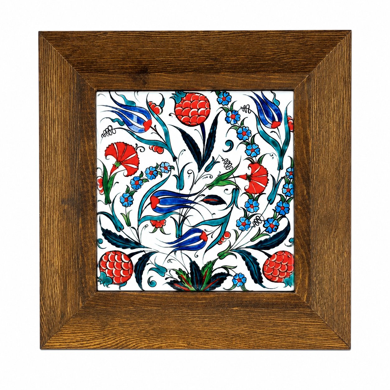Ahşap Çerçeveli Dekoratif Seramik Tablo – Motif Koleksiyonu VI