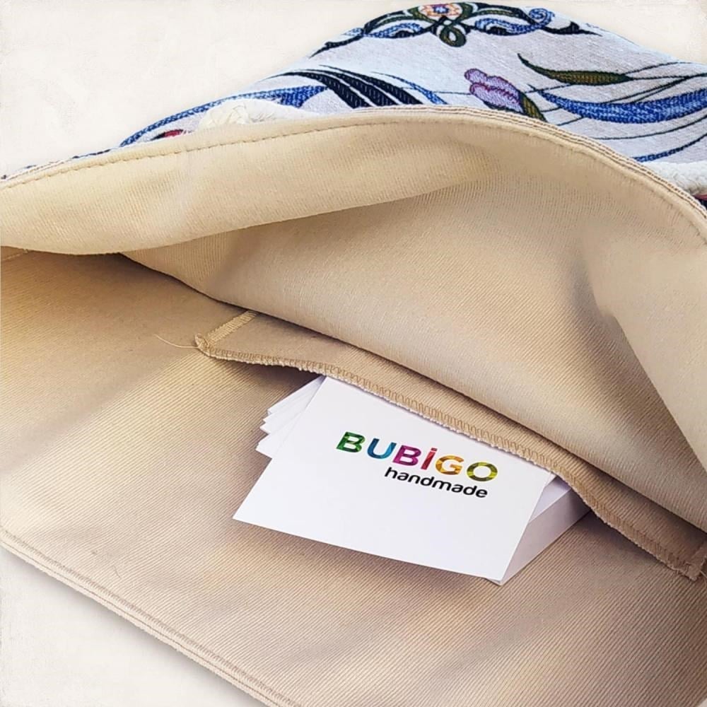 Goblen Kumaş Heybe Çanta | Çiçek Motifli Model GBLN-3520