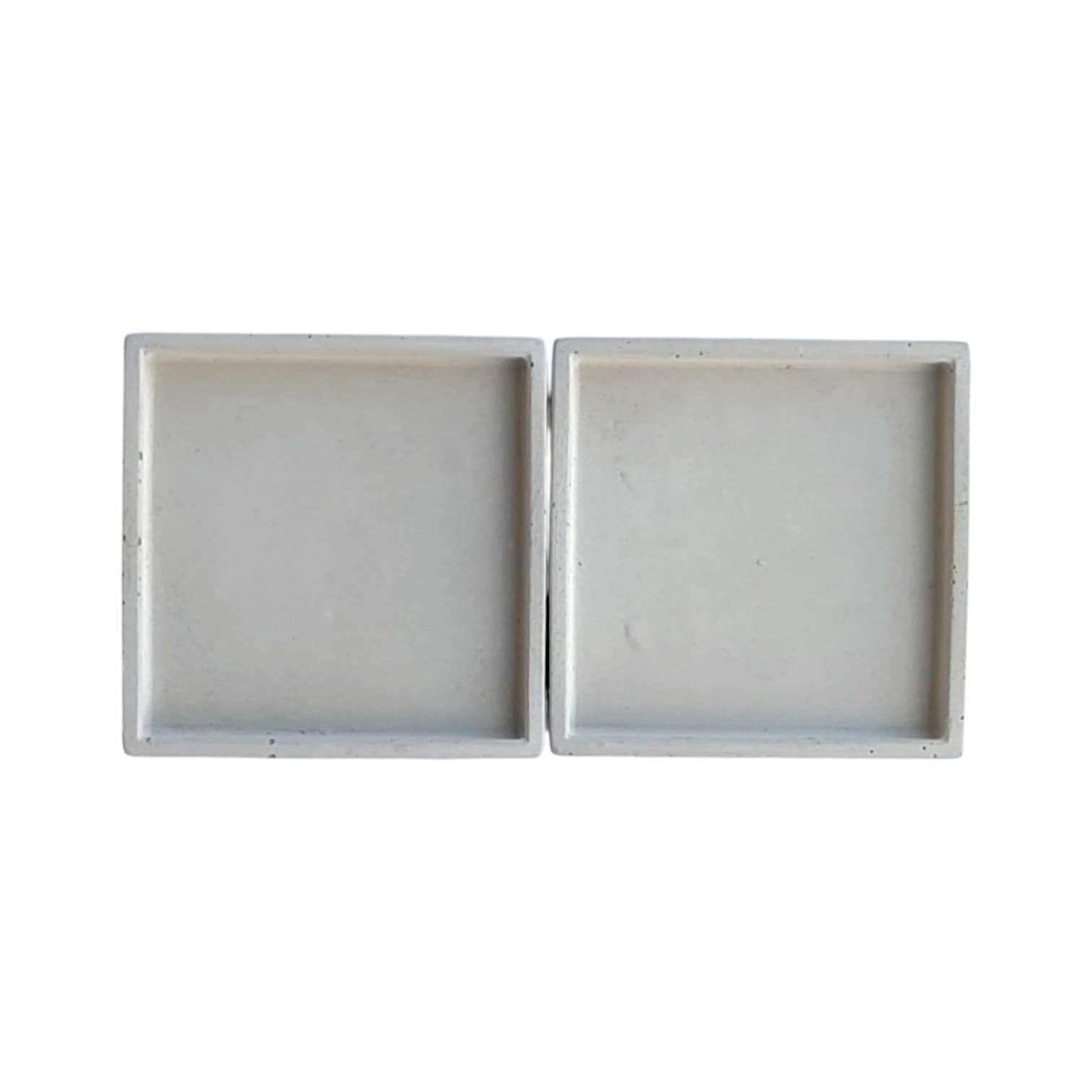 Kare Beton Bardak Altlığı – Modern ve Keskin Hatlı Masa Dekoru