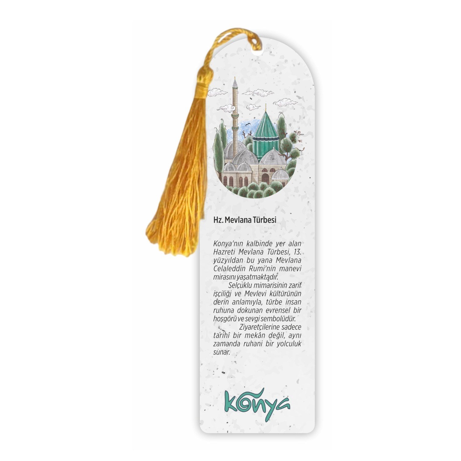 Konya Değerleri 8'li Kitap Ayracı Seti – Tarihi Yapılar Temalı Koleksiyon