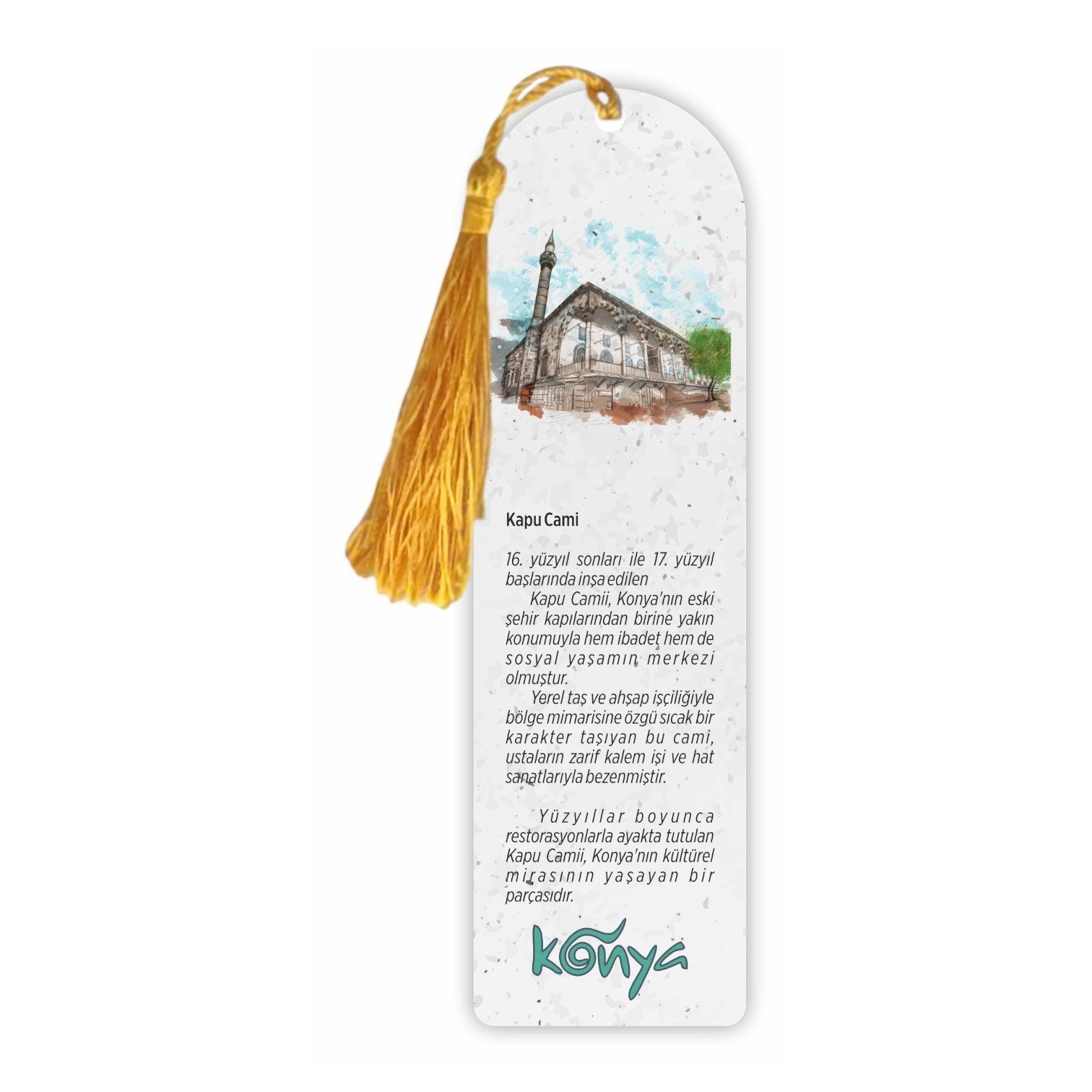 Konya Değerleri 8'li Kitap Ayracı Seti – Tarihi Yapılar Temalı Koleksiyon