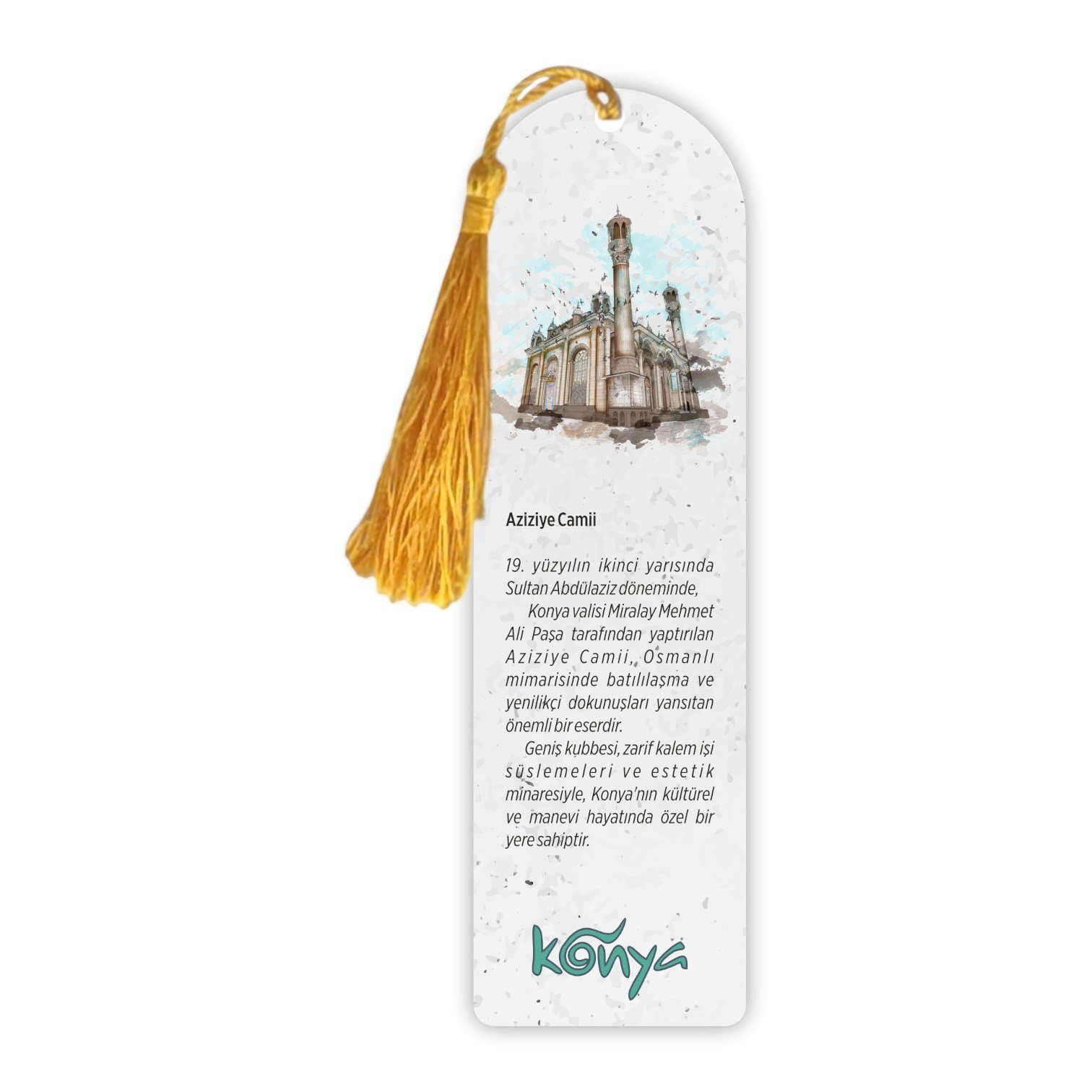 Konya Değerleri 8'li Kitap Ayracı Seti – Tarihi Yapılar Temalı Koleksiyon