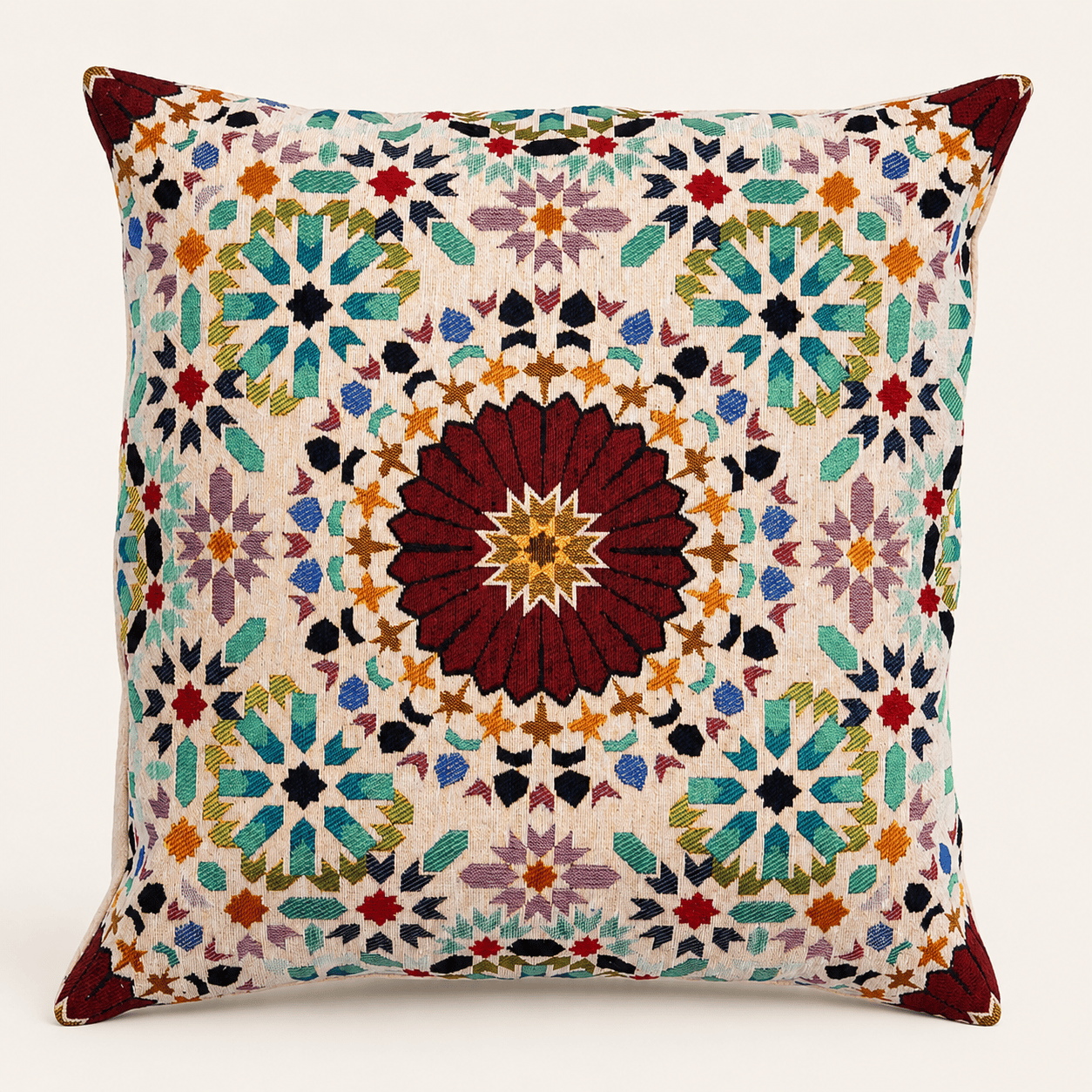 Mini Desenli Dekoratif Goblen Kırlent Kılıfı, Model: GBLN-3038