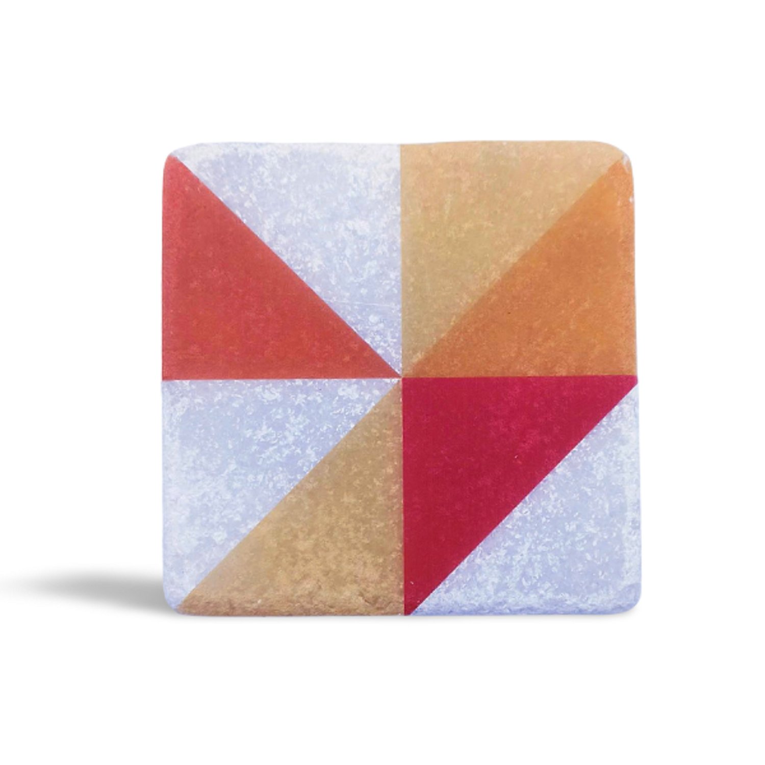 Modern Geometrik Desenli Mermer Bardak Altlığı, Model: MRBL-2020125