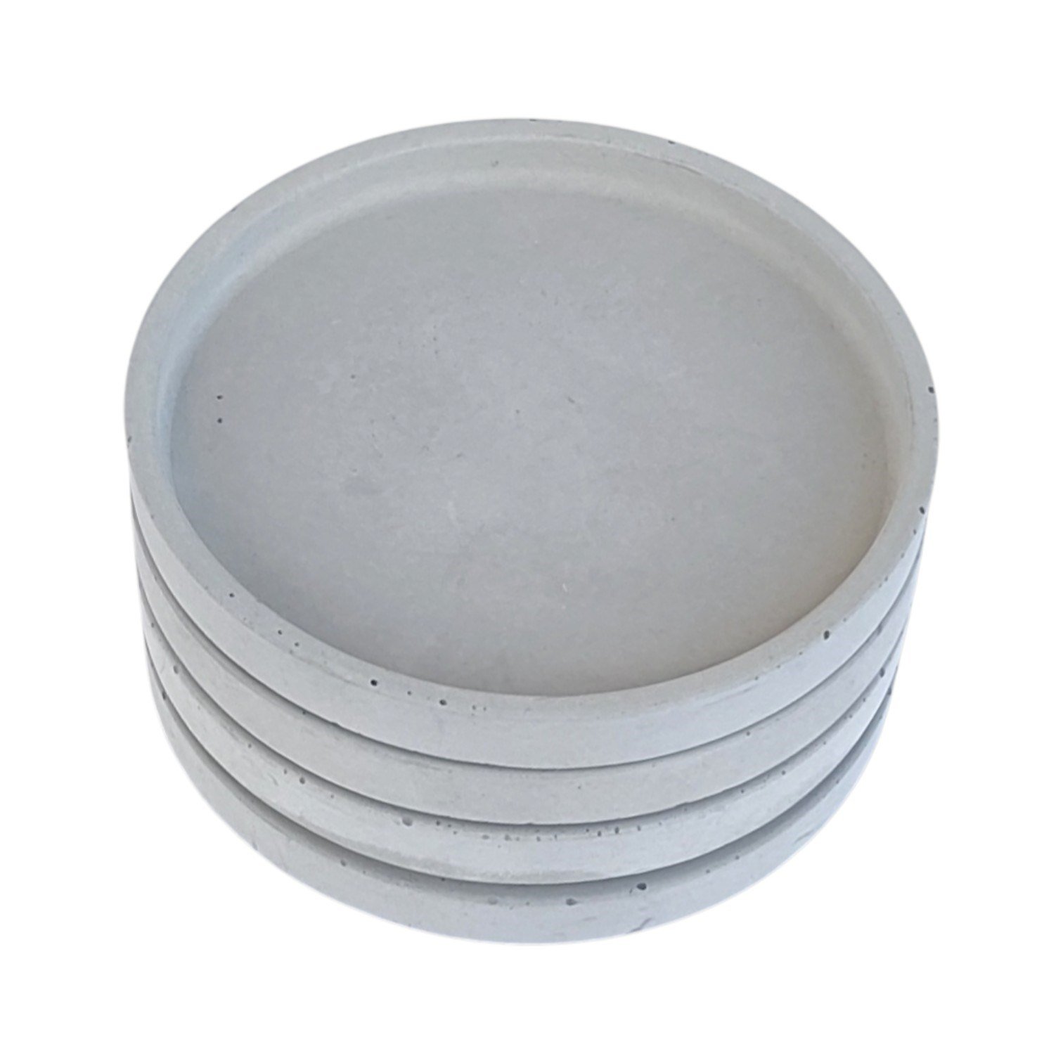 Yuvarlak Beton Bardak Altlığı – Yumuşak Formlu Minimal Masa Aksesuarı