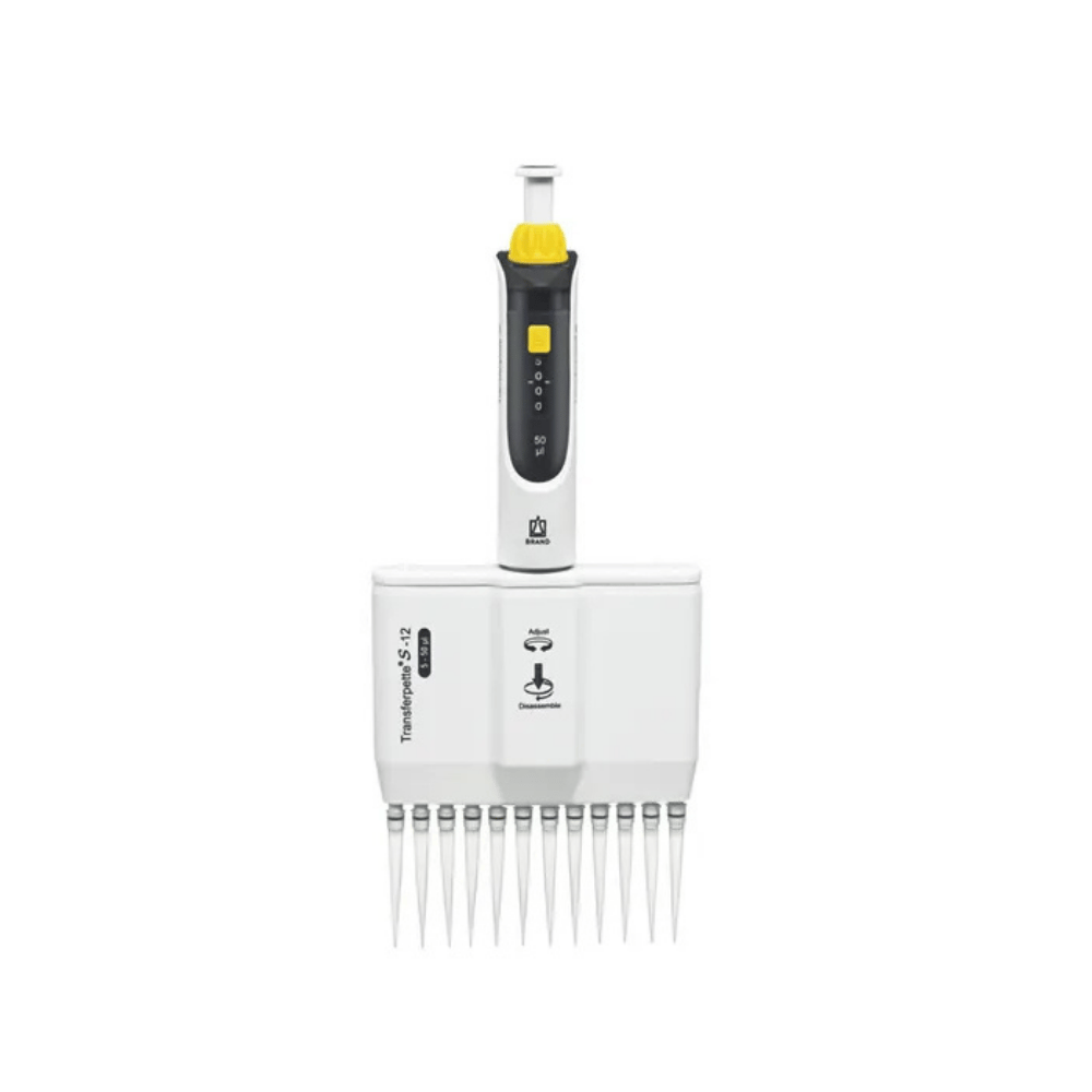 BRAND 5-50µl Ayarlanabilir 12 Kanallı Otomatik Pipet Transferpette® S