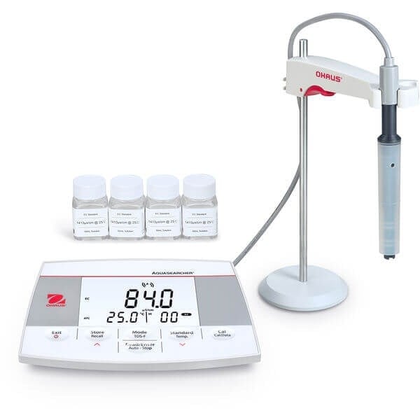 OHAUS AQUASEARCHER AB23EC-F Masaüstü İletkenlik Ölçer Seti STCON3 Elektrodu İçerir