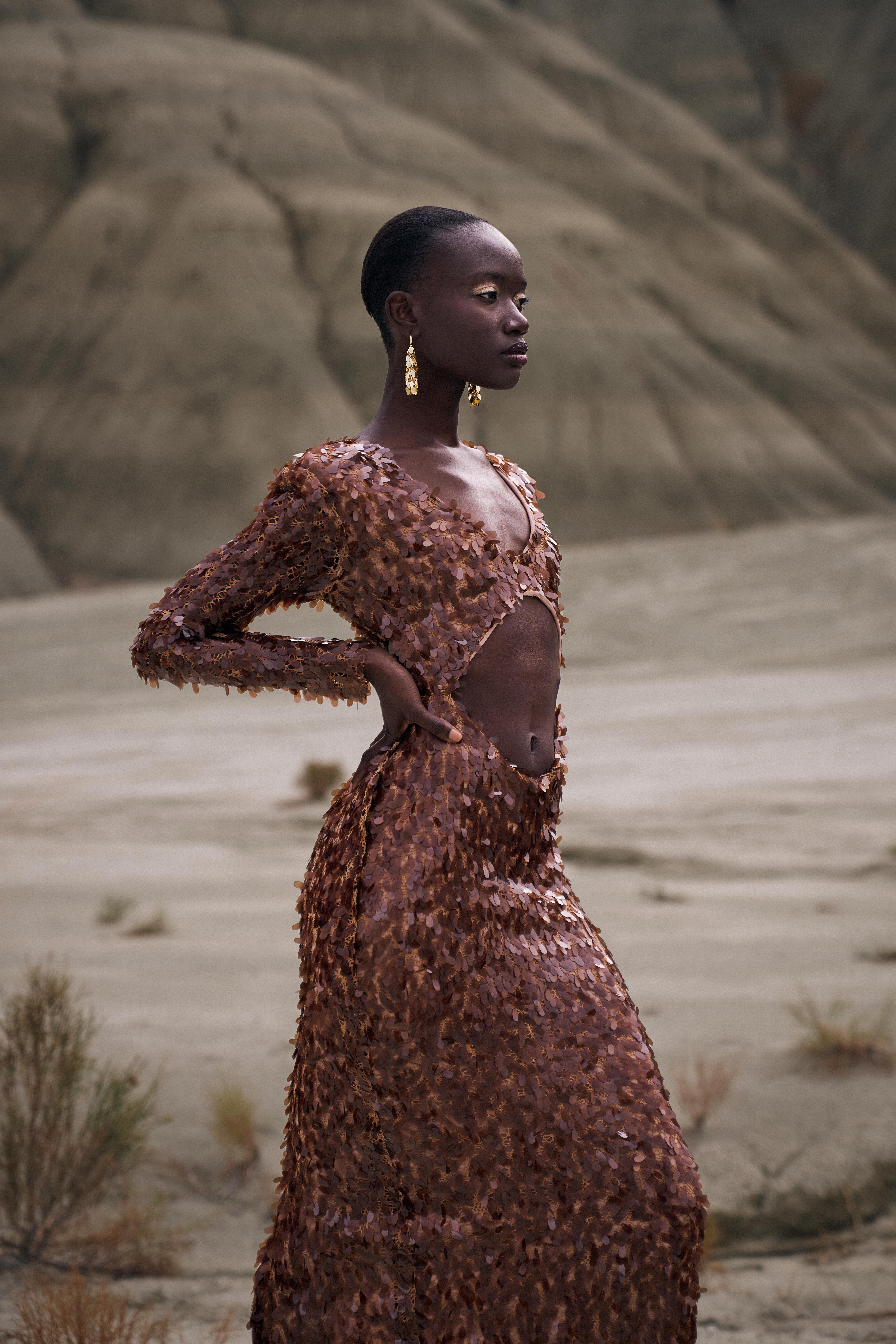Glamorous Brown Dress
