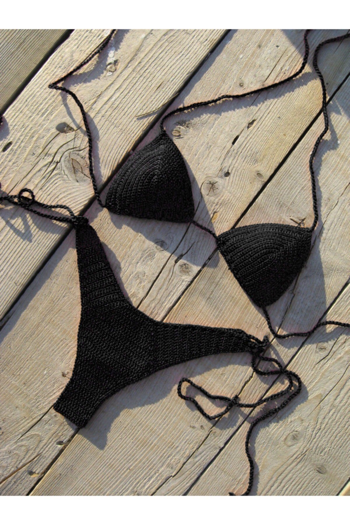 Kadın Tığ Işi Örgü Bikini Takım
