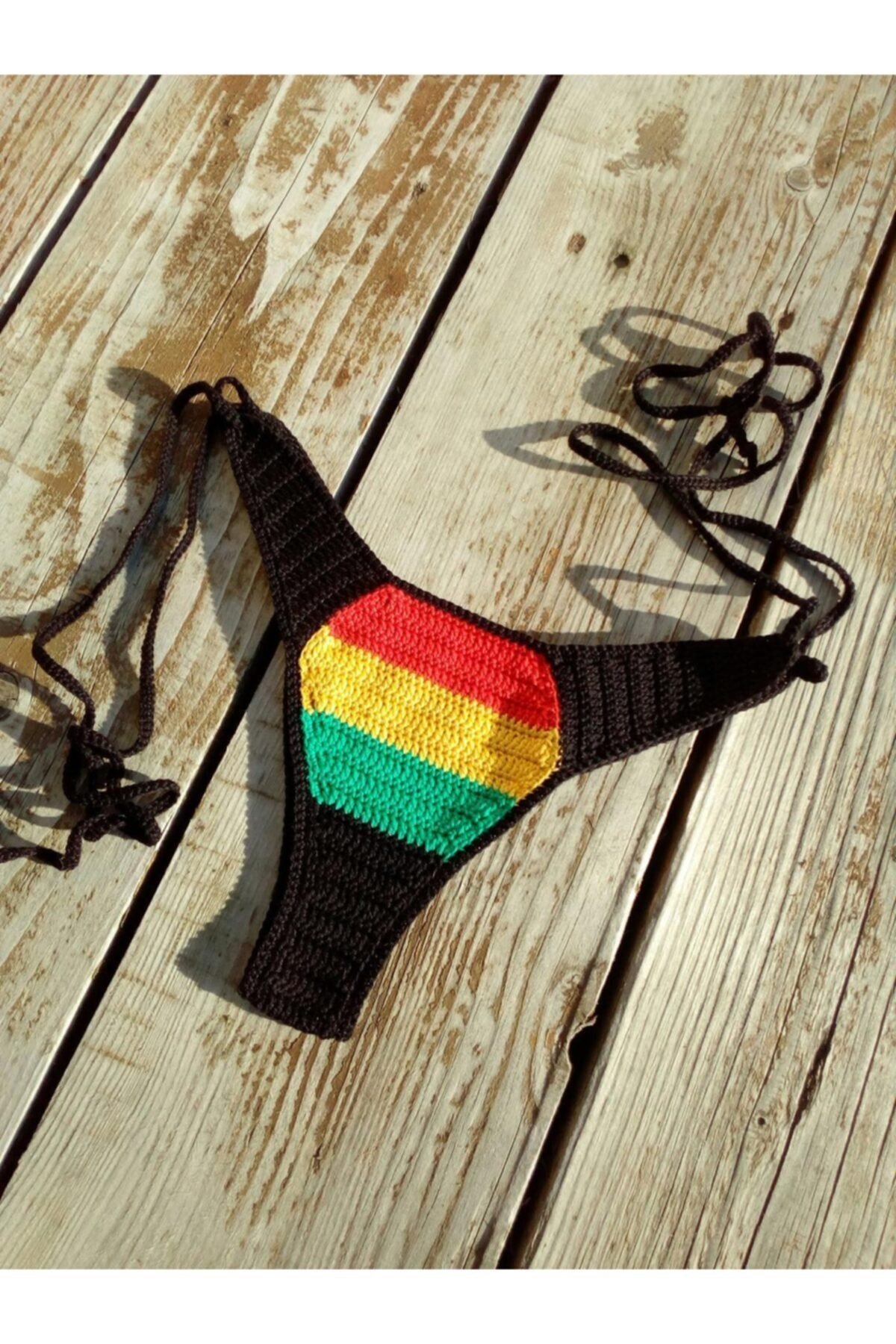 Kadın Tığ Işi Örgü Bikini Takım
