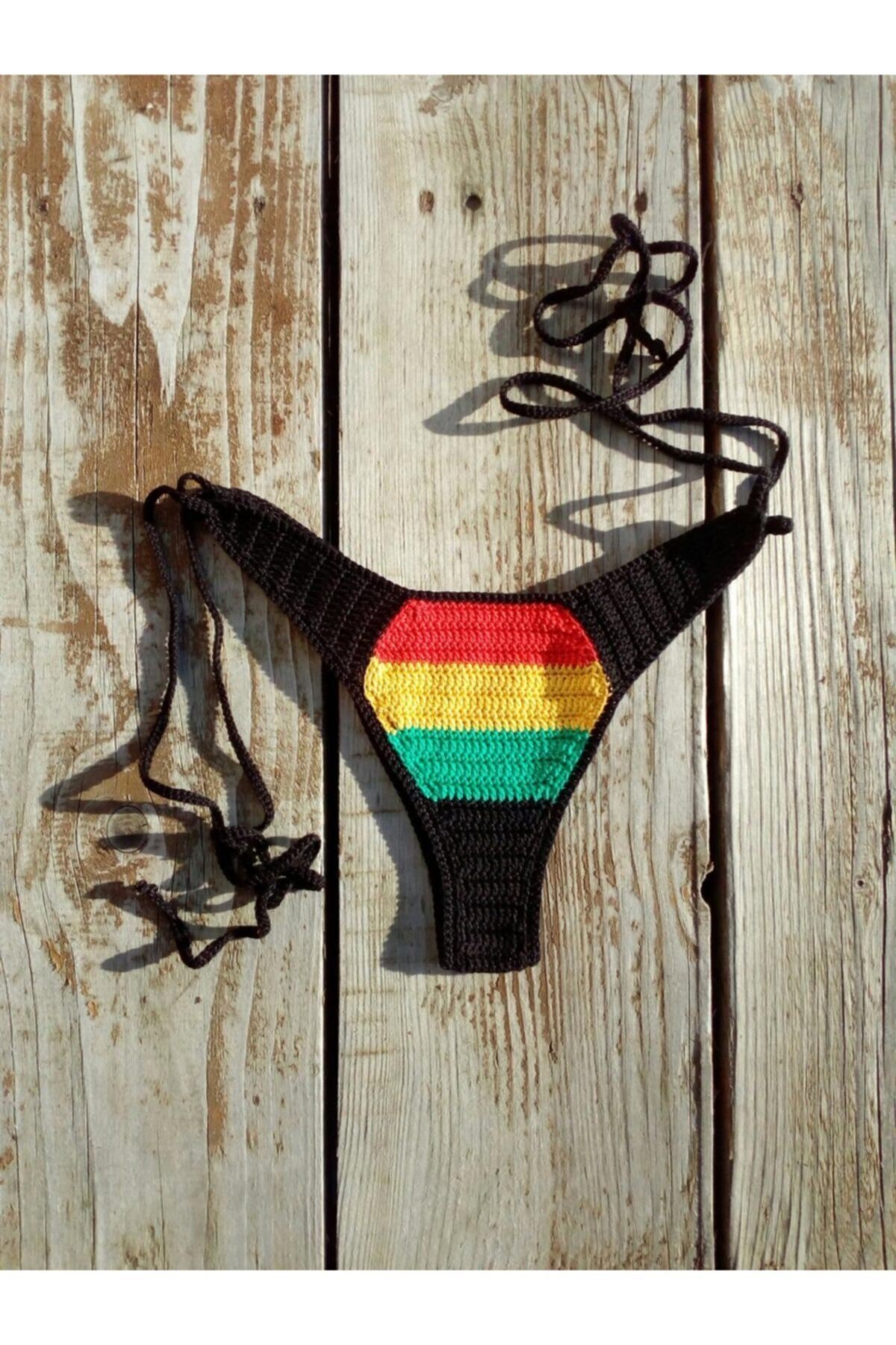Kadın Tığ Işi Örgü Bikini Takım