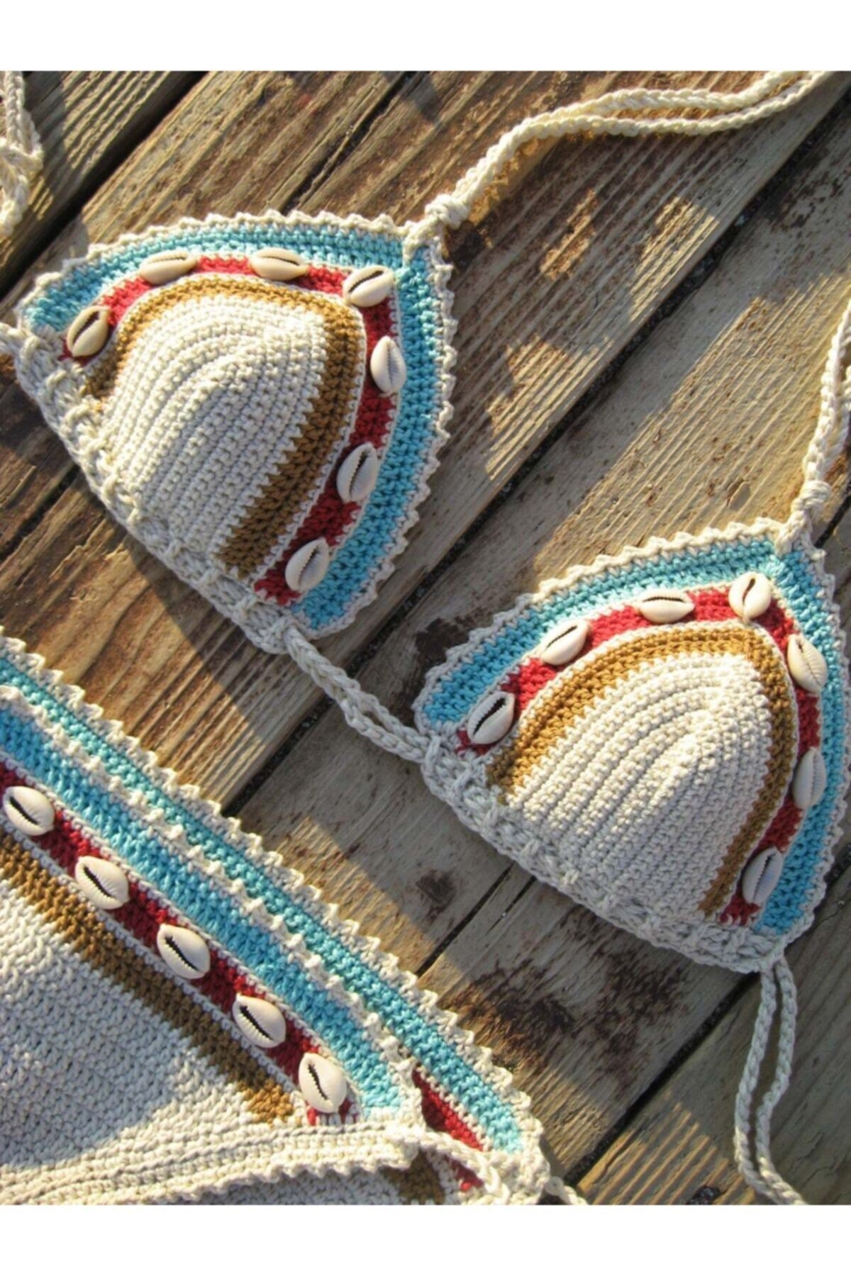Major Tığ Işi Örme Bikini Takım