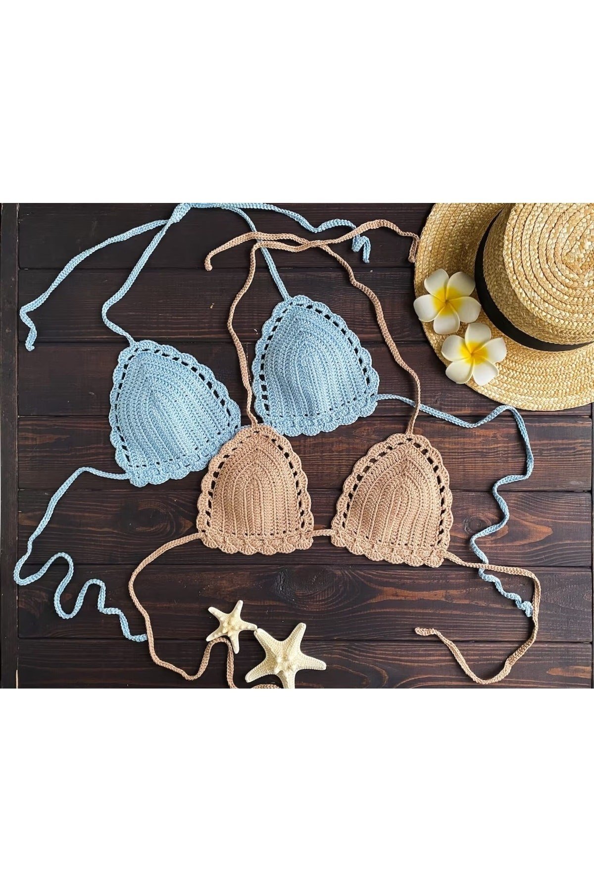 Tığ Örgü Bikini Üstü