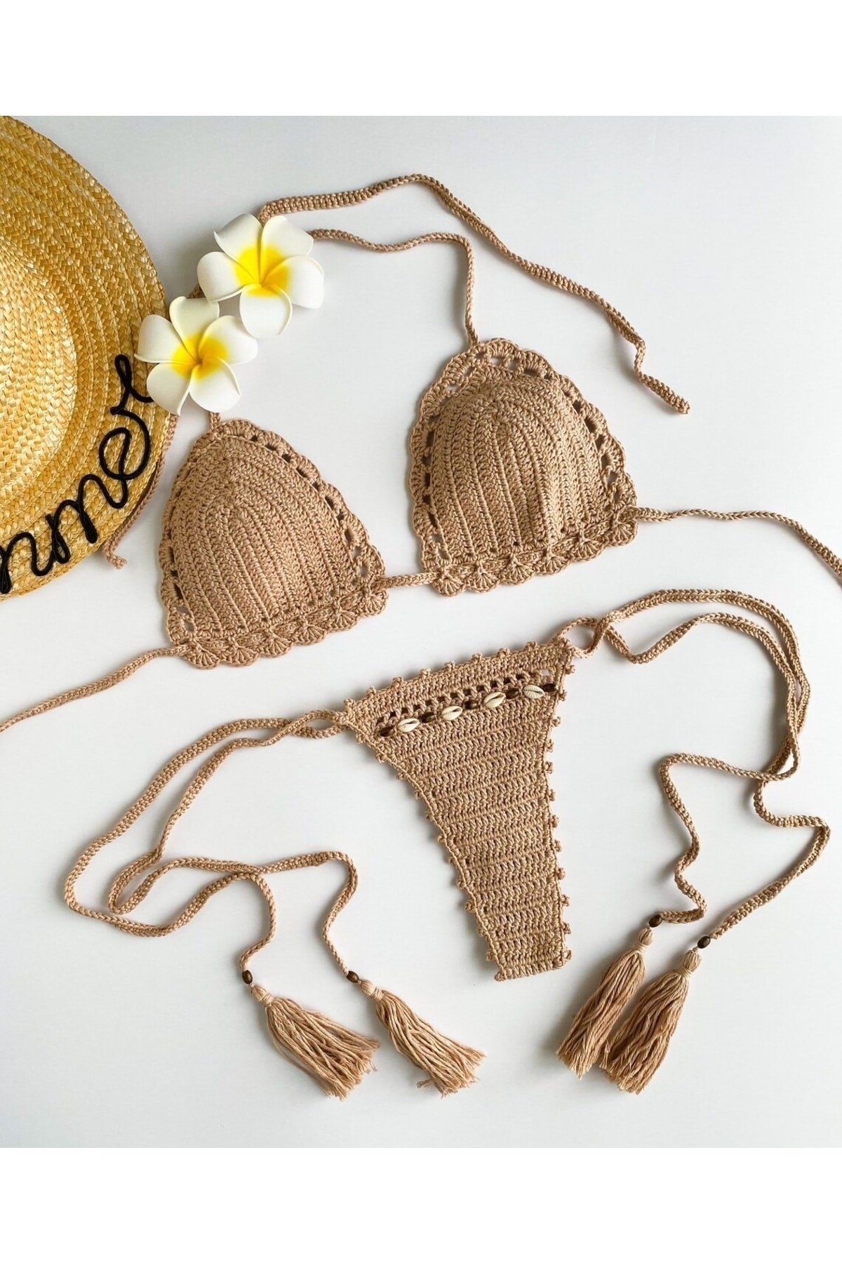 Tığ Örgü Bikini Üstü