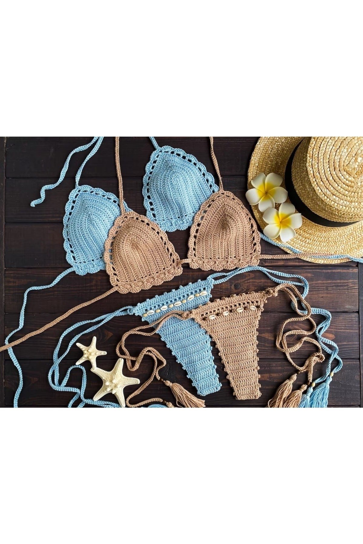Tığ Örgü Bikini Üstü