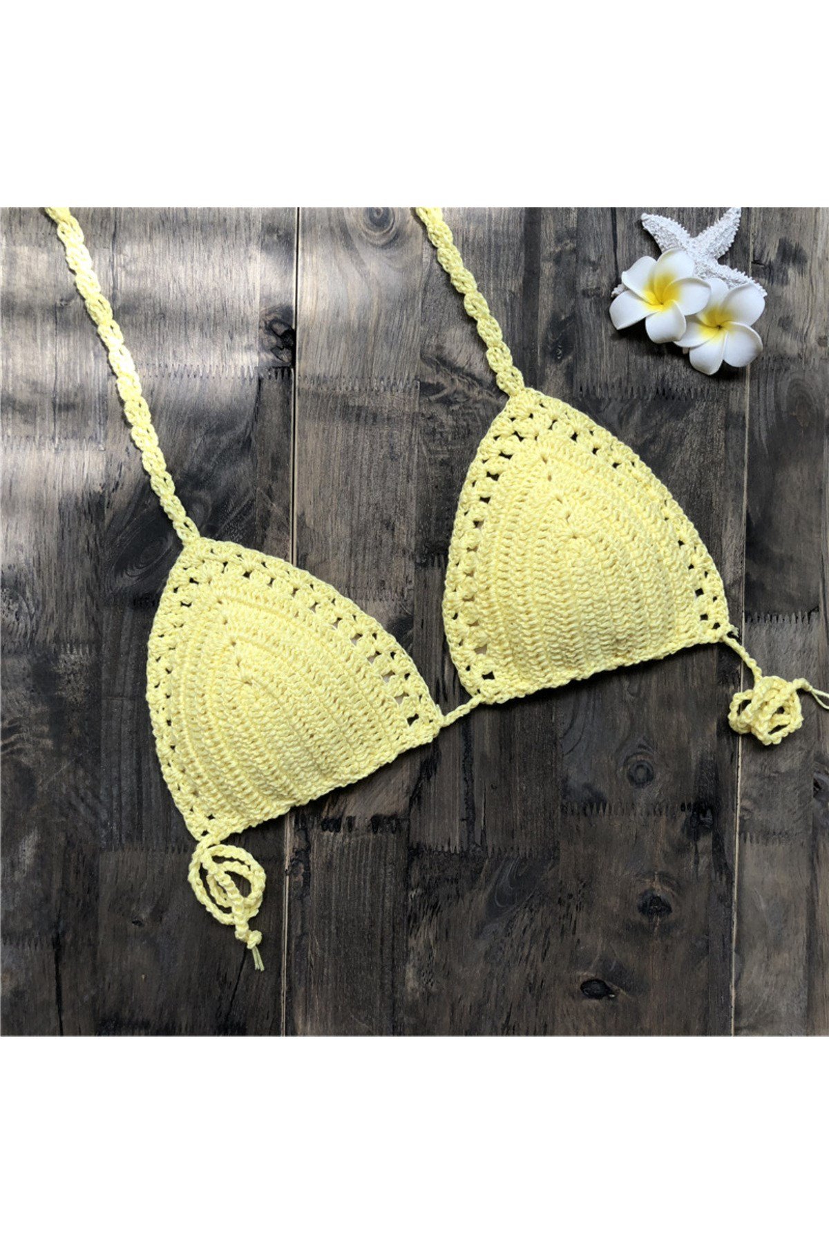 Tığ Örgü Bikini Üstü